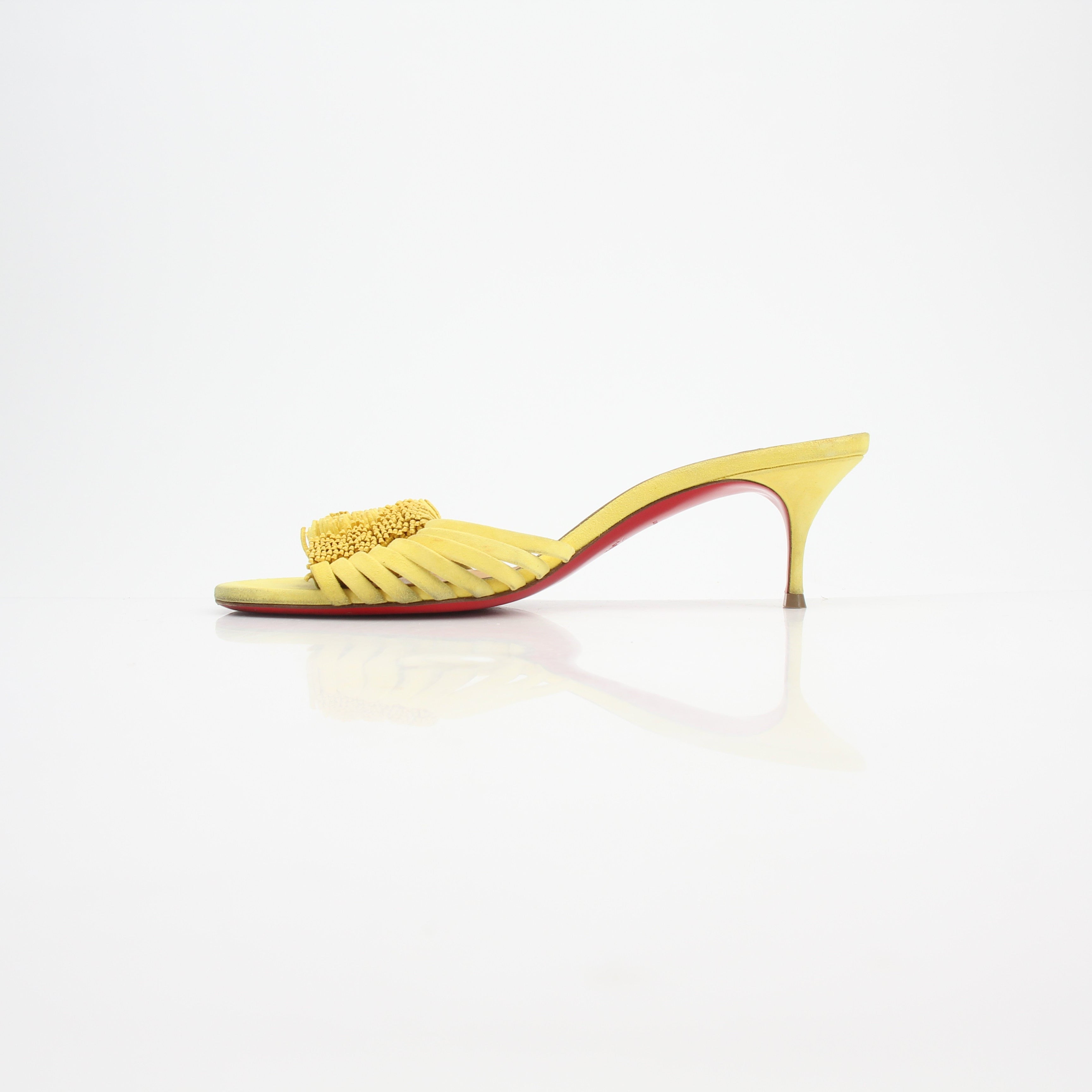 Christian Louboutin Belbrossa Suede Slide Sandals