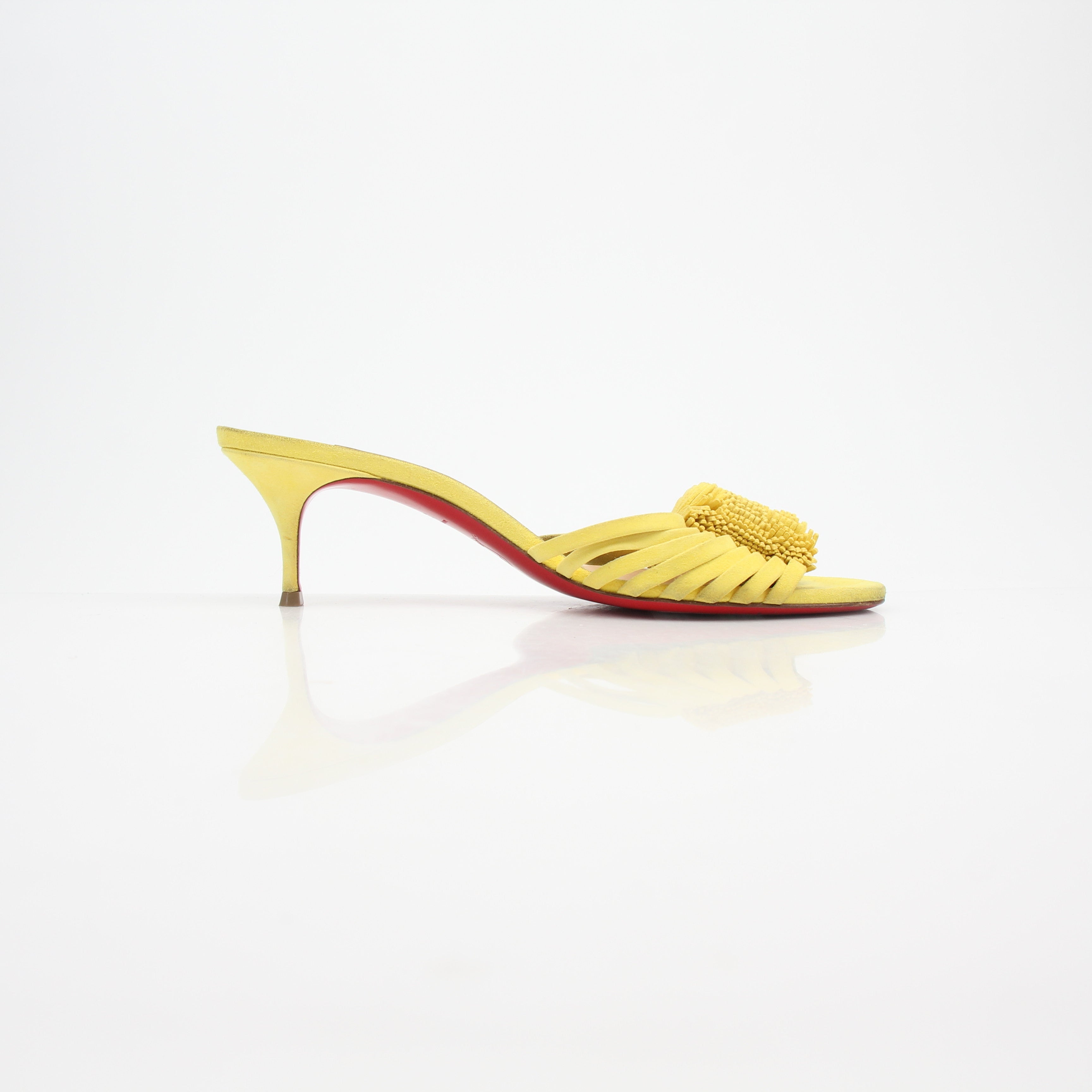 Christian Louboutin Belbrossa Suede Slide Sandals