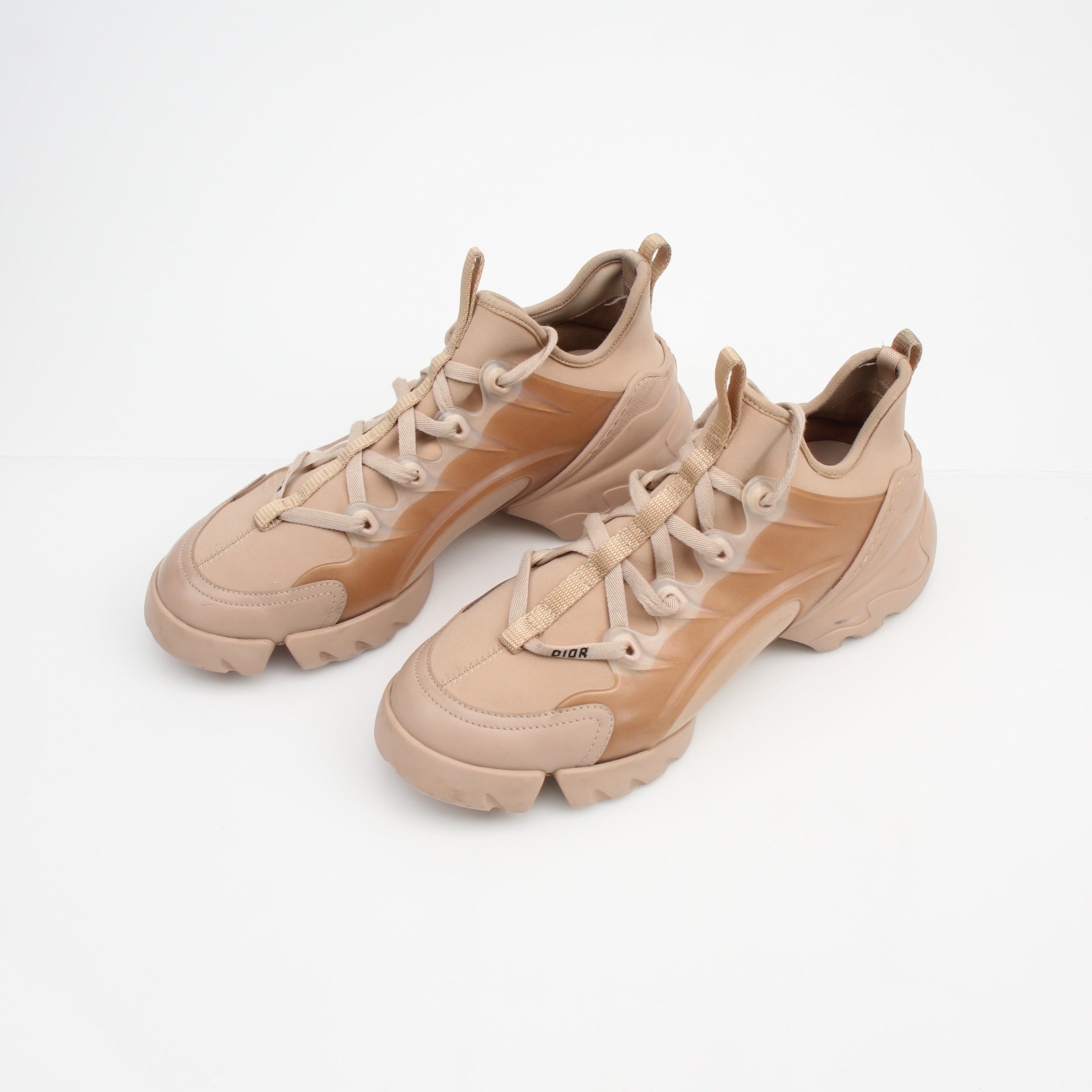 Christian Dior D-Connect Nude Technical Mesh Sneakers