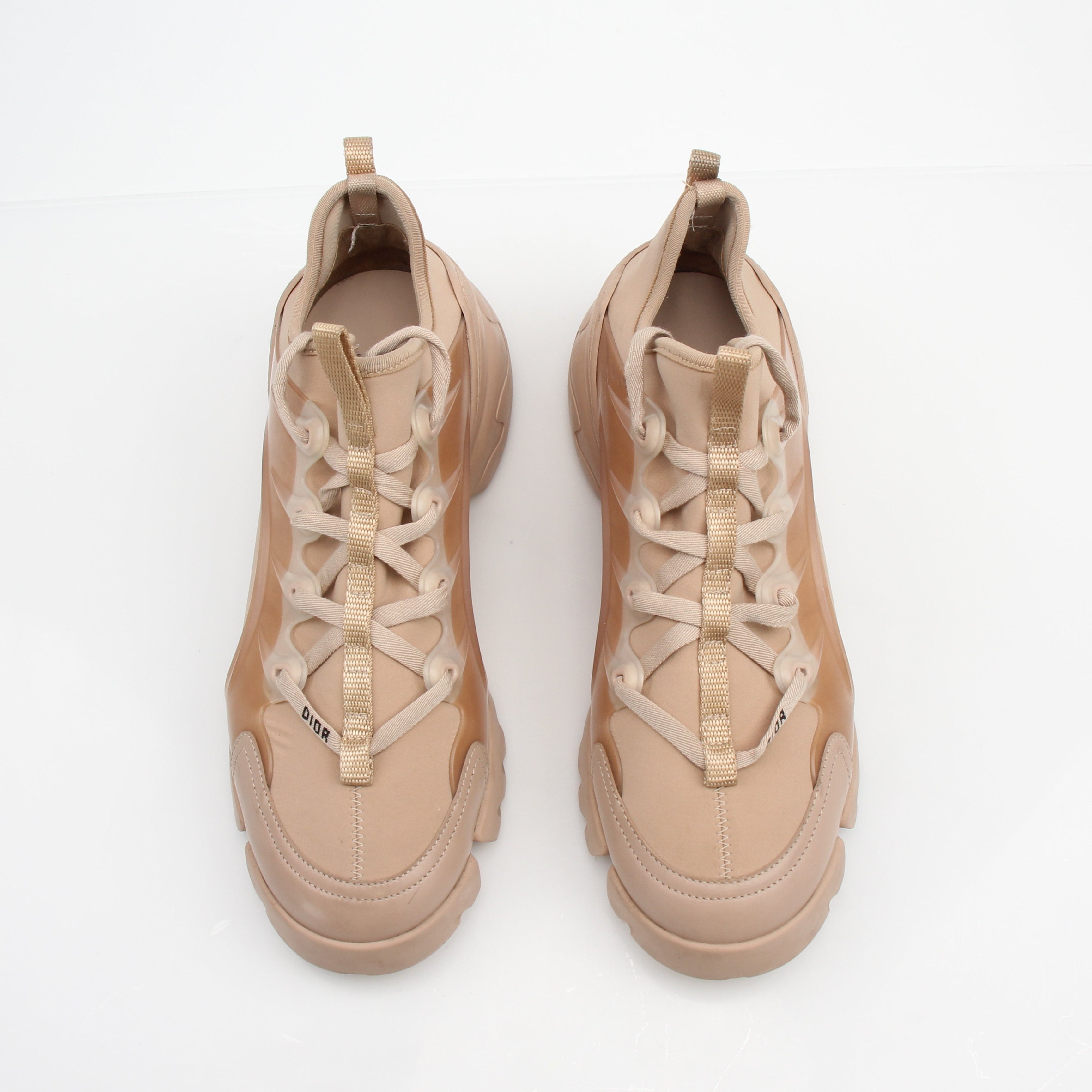 Christian Dior D-Connect Nude Technical Mesh Sneakers