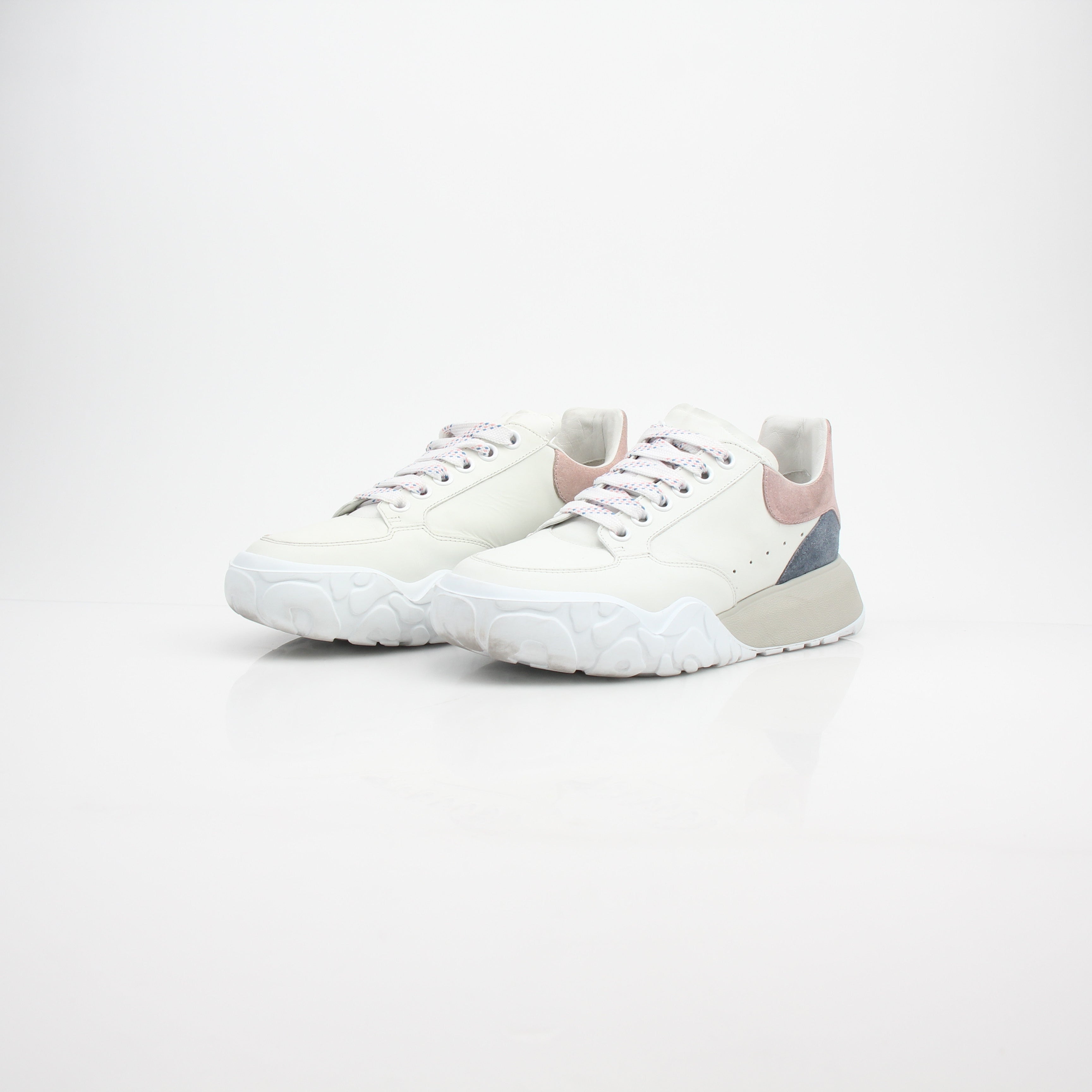 Alexander McQueen Women's Oversized Tread Slick Leather Sneakers