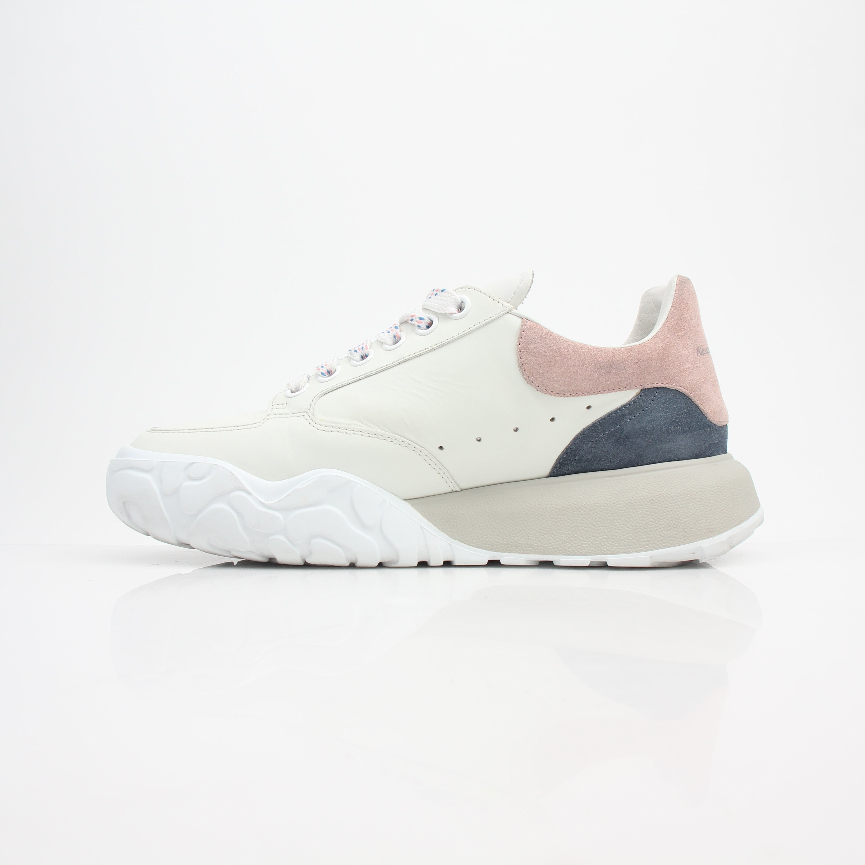Alexander McQueen Women's Oversized Tread Slick Leather Sneakers