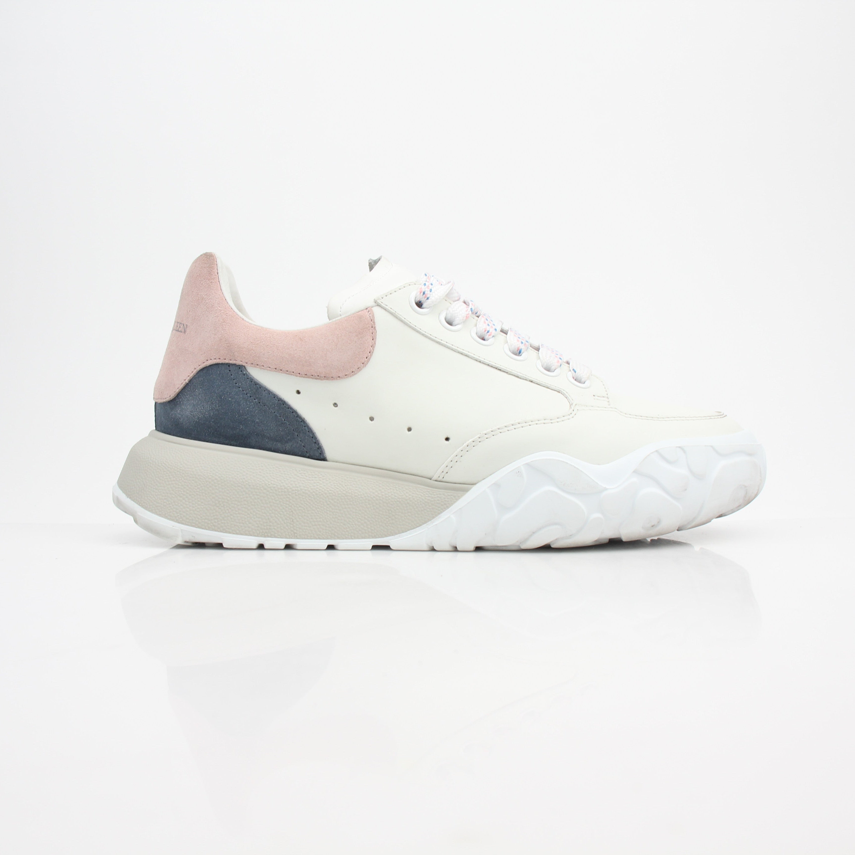 Alexander McQueen Women's Oversized Tread Slick Leather Sneakers