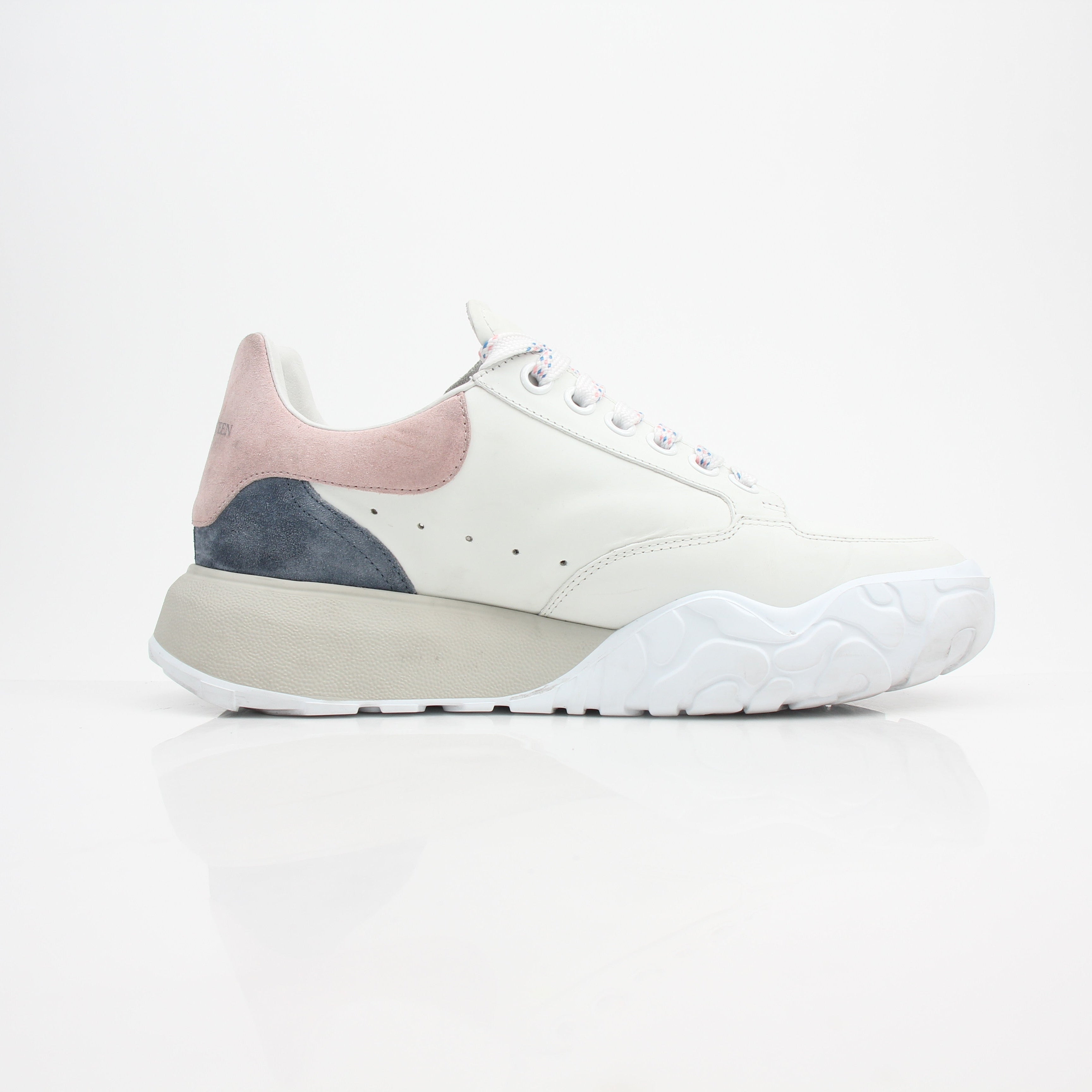 Alexander McQueen Women's Oversized Tread Slick Leather Sneakers