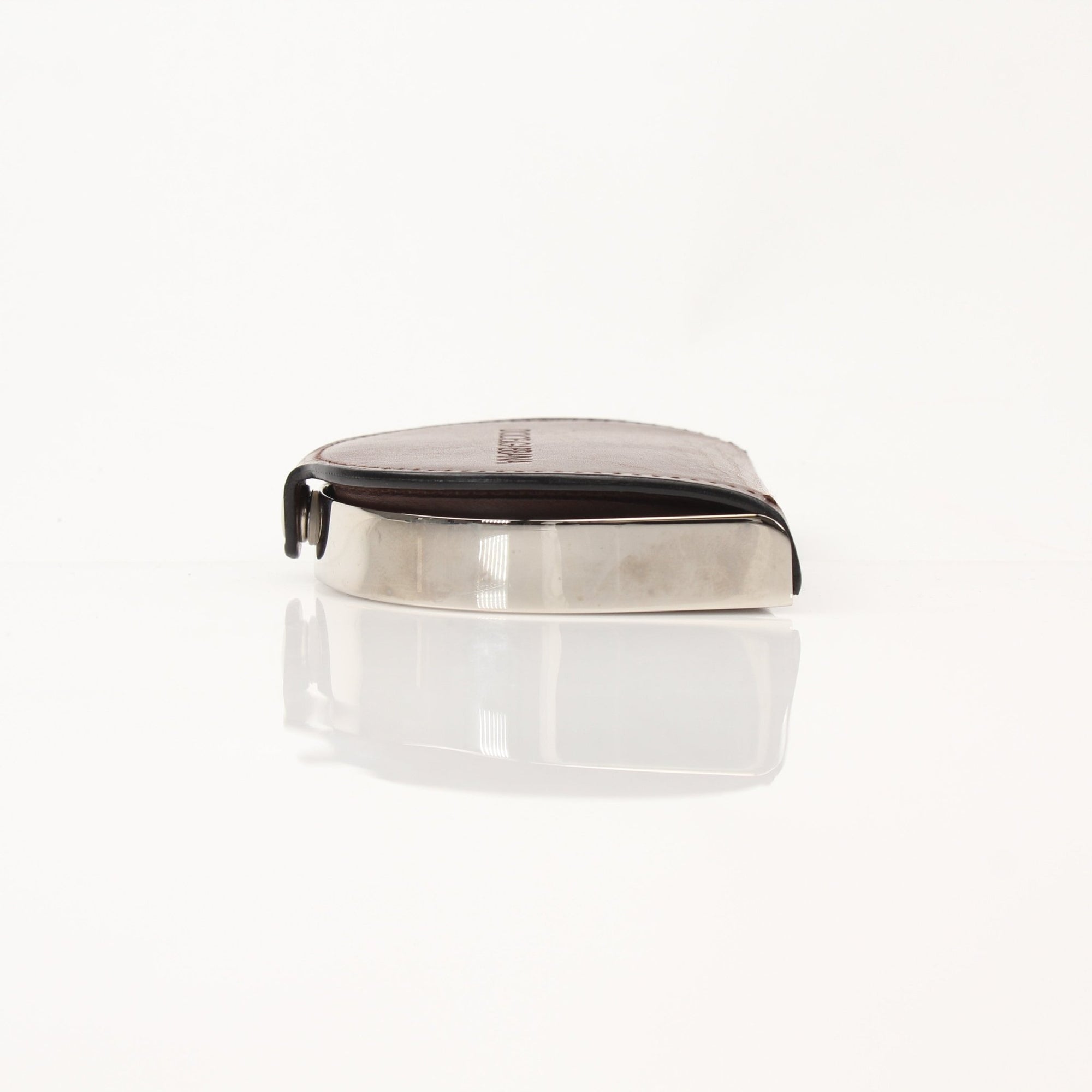 Gold & Beyond Dolce & Gabbana leather coin pouch wallet with compact design and textured leather finish.