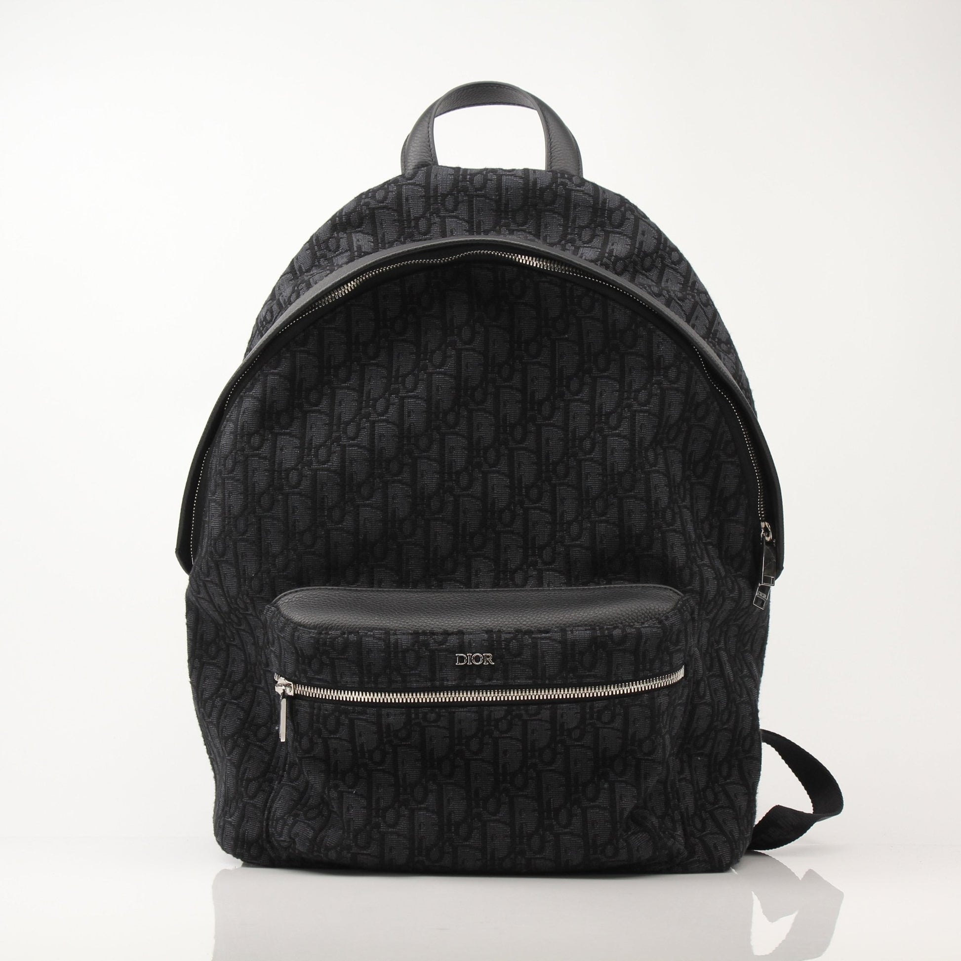 Dior Homme - Rider Backpack Black Grained Calfskin And Dior Oblique Pixel Nylon
