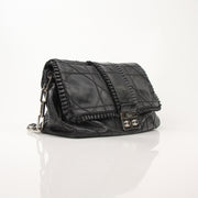 Christian Dior New Lock Ruffle Handbag by Gold & Beyond featuring ruffle details and a sleek lock closure.