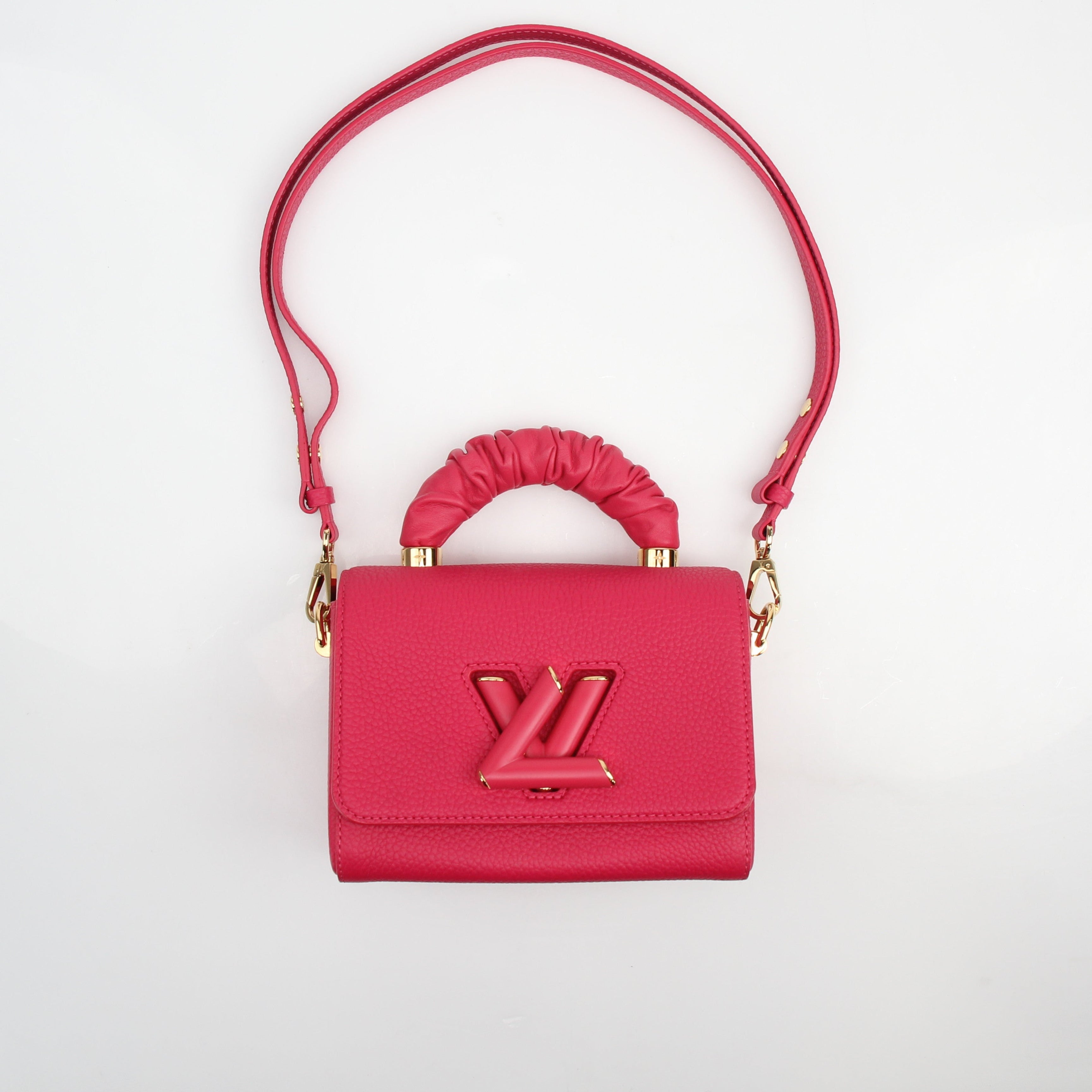 Louis Vuitton Twist One Handle PM in Pondichéry Pink Taurillon Leather
