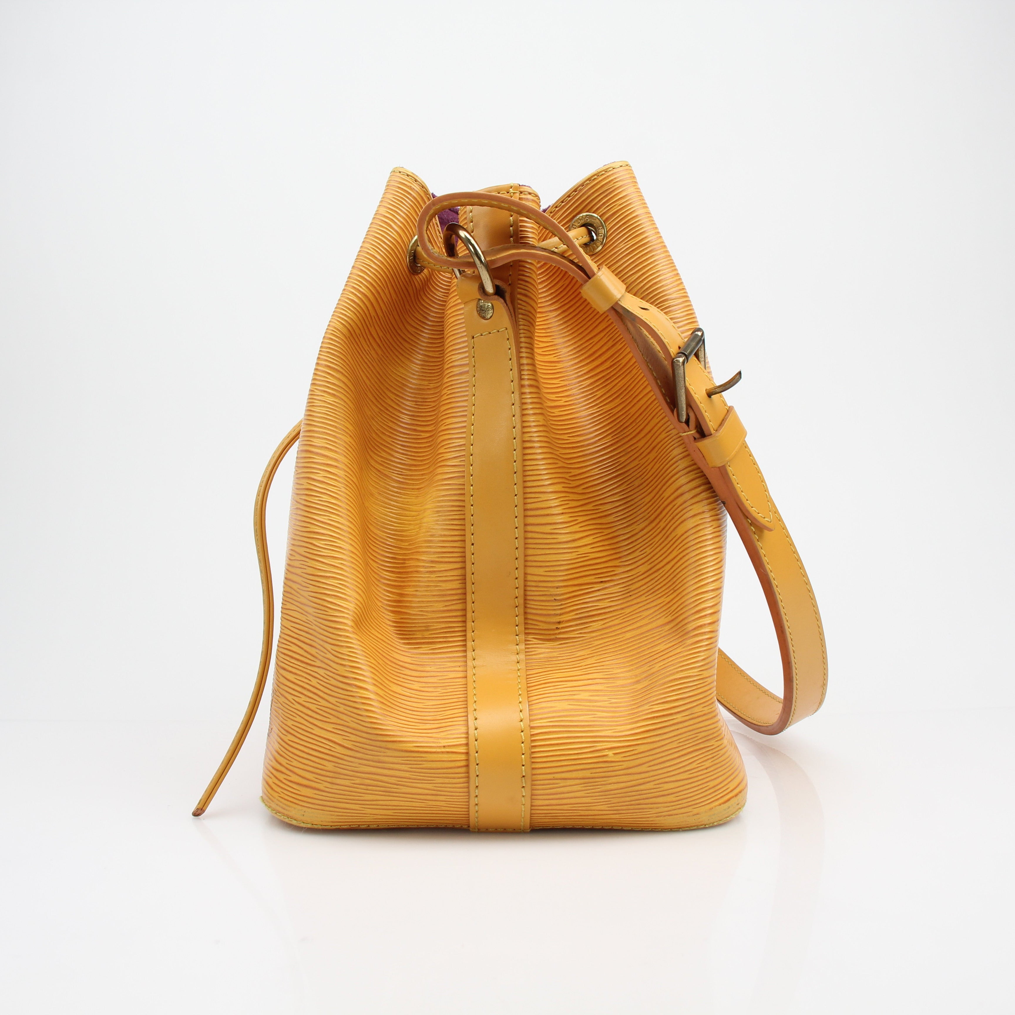 Louis Vuitton Noé GM Yellow Epi Leather Bucket Bag