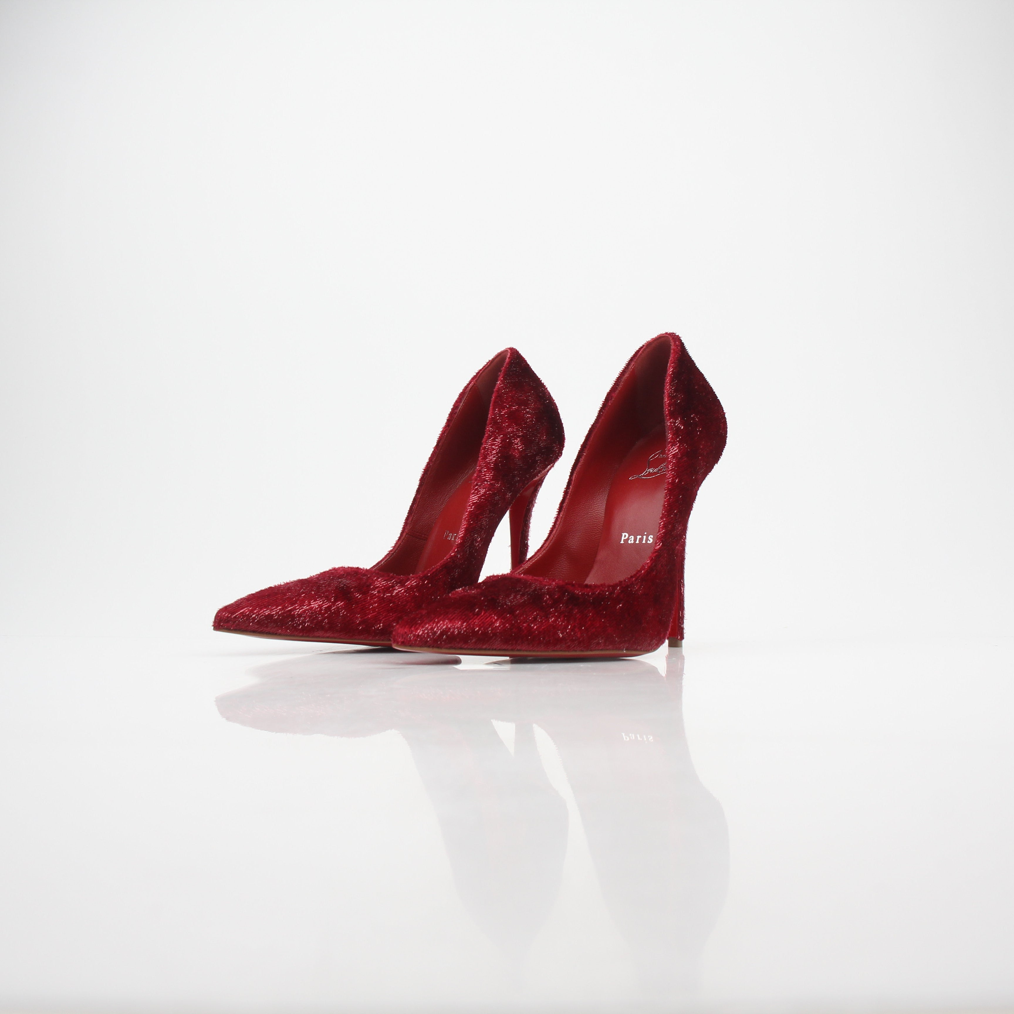 Christian Louboutin Miss Z Velvet Glitter Pumps