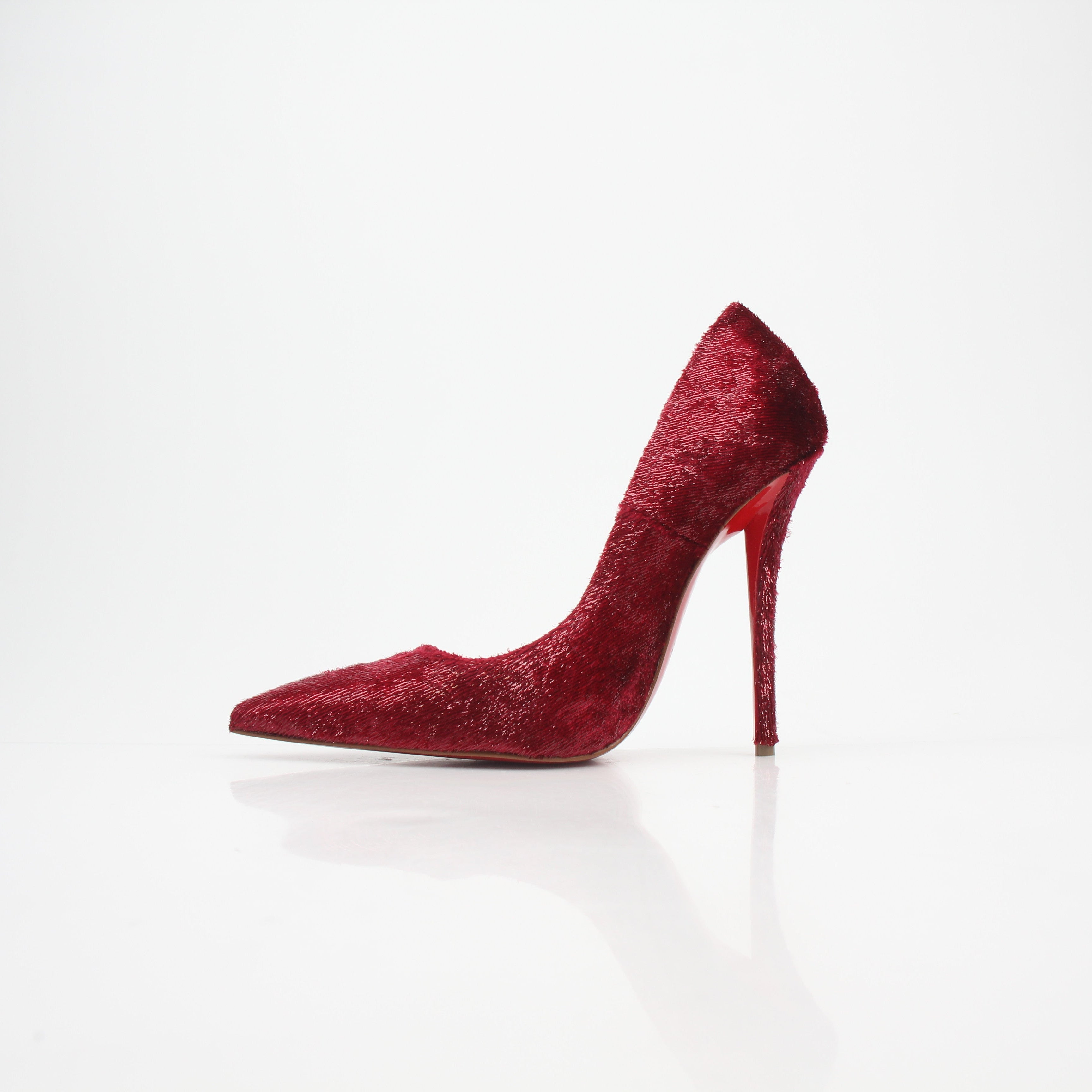 Christian Louboutin Miss Z Velvet Glitter Pumps
