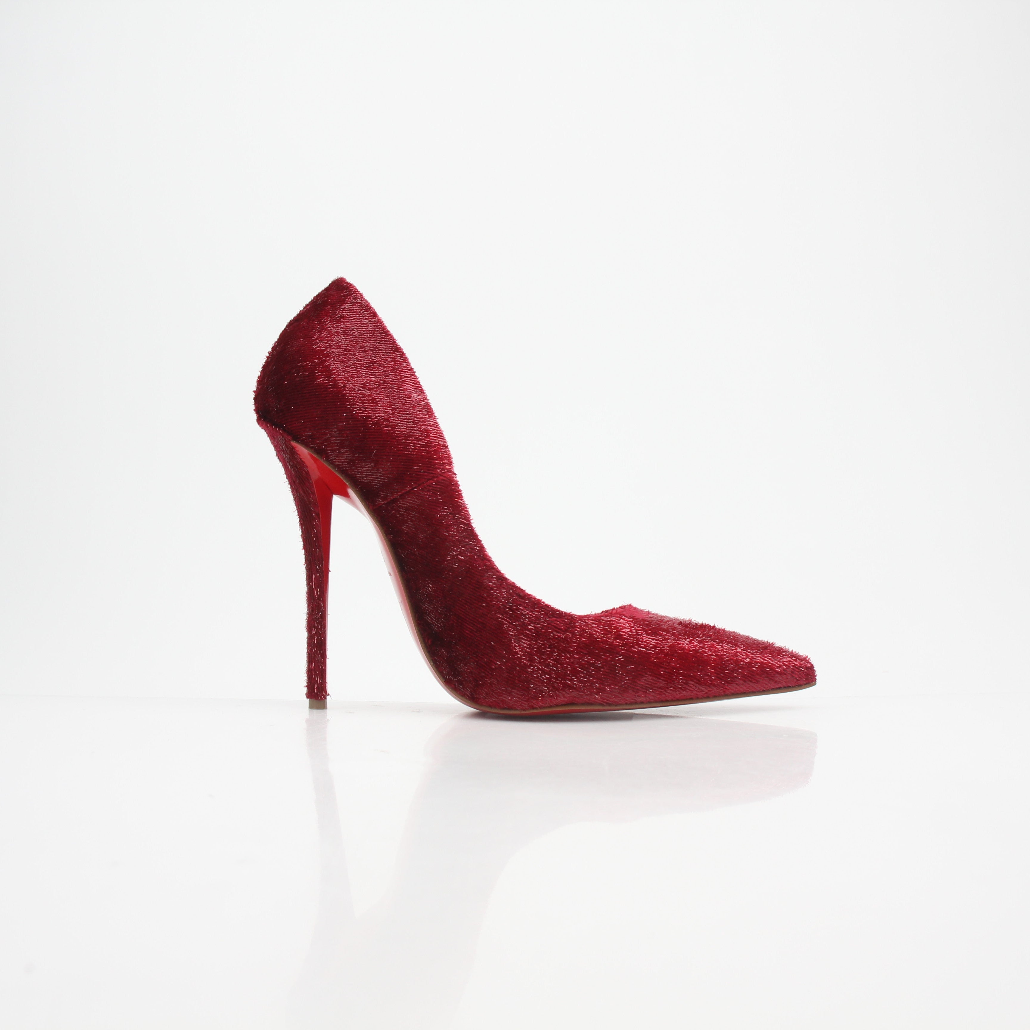 Christian Louboutin Miss Z Velvet Glitter Pumps