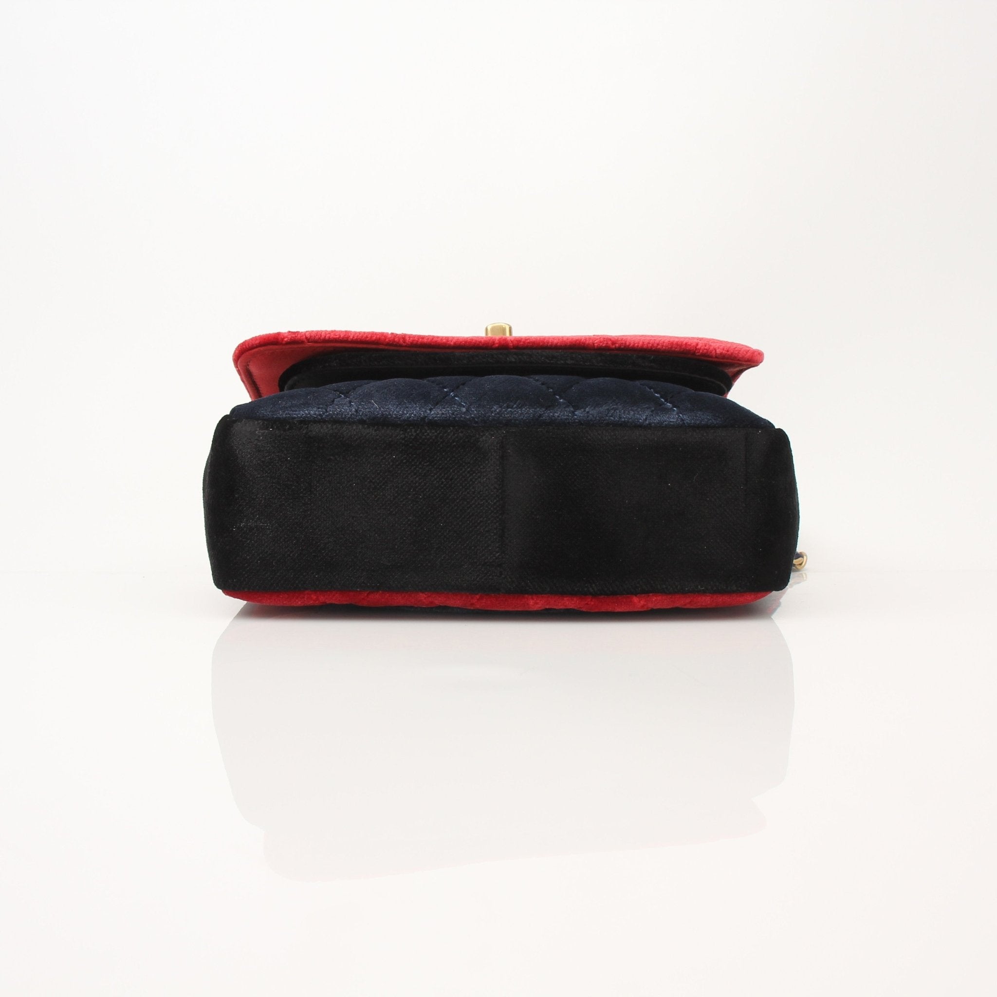 Gold & Beyond Chanel Private Affair Camellia Mini Square Flap Bag handbag with gold hardware and signature design details.