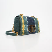 Christian Dior Caro Small Tie-Dye Denim Shoulder Bag