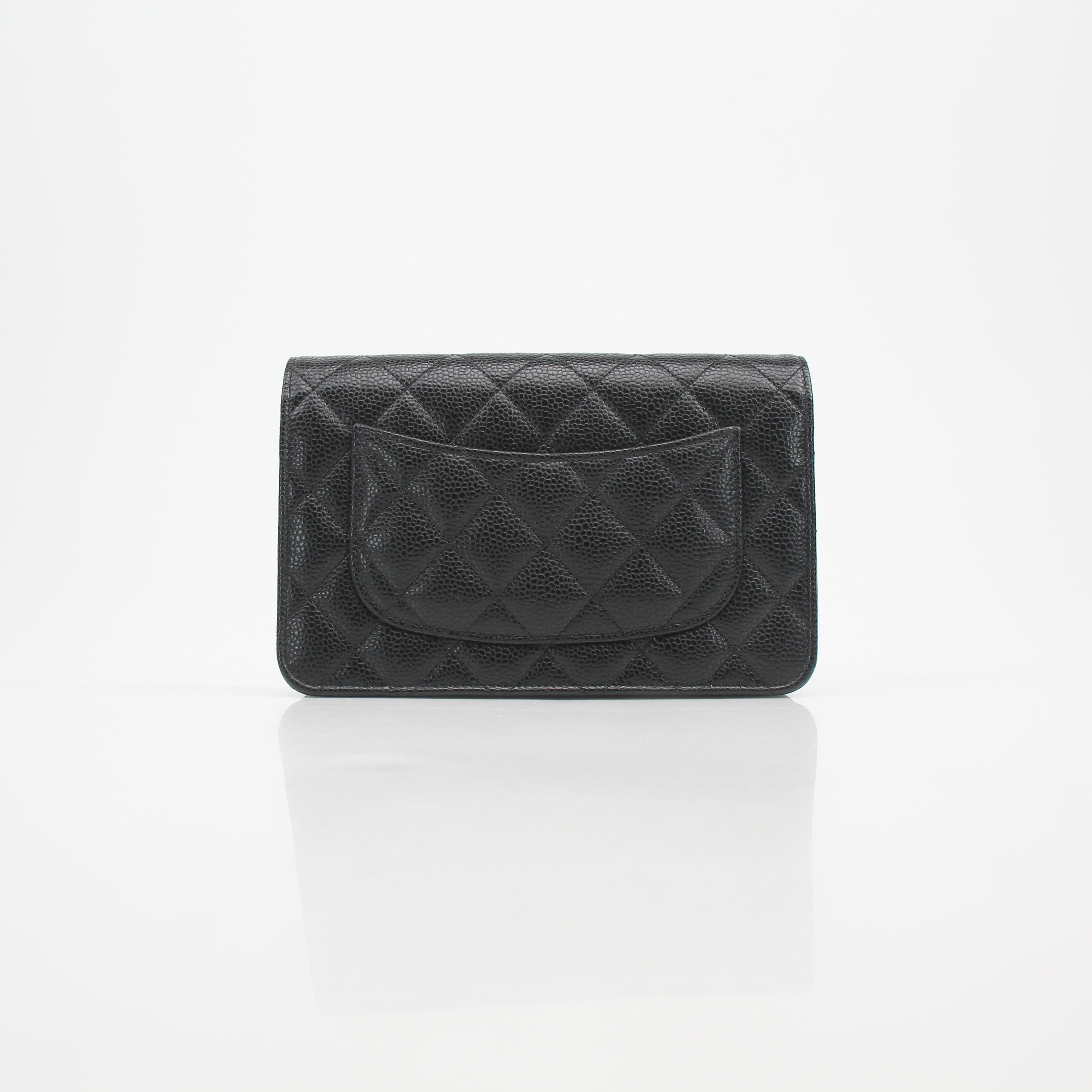 Chanel Caviar Quilted Wallet on Chain Crossbody Bag