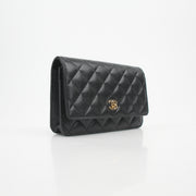 Chanel Caviar Quilted Wallet on Chain Crossbody Bag