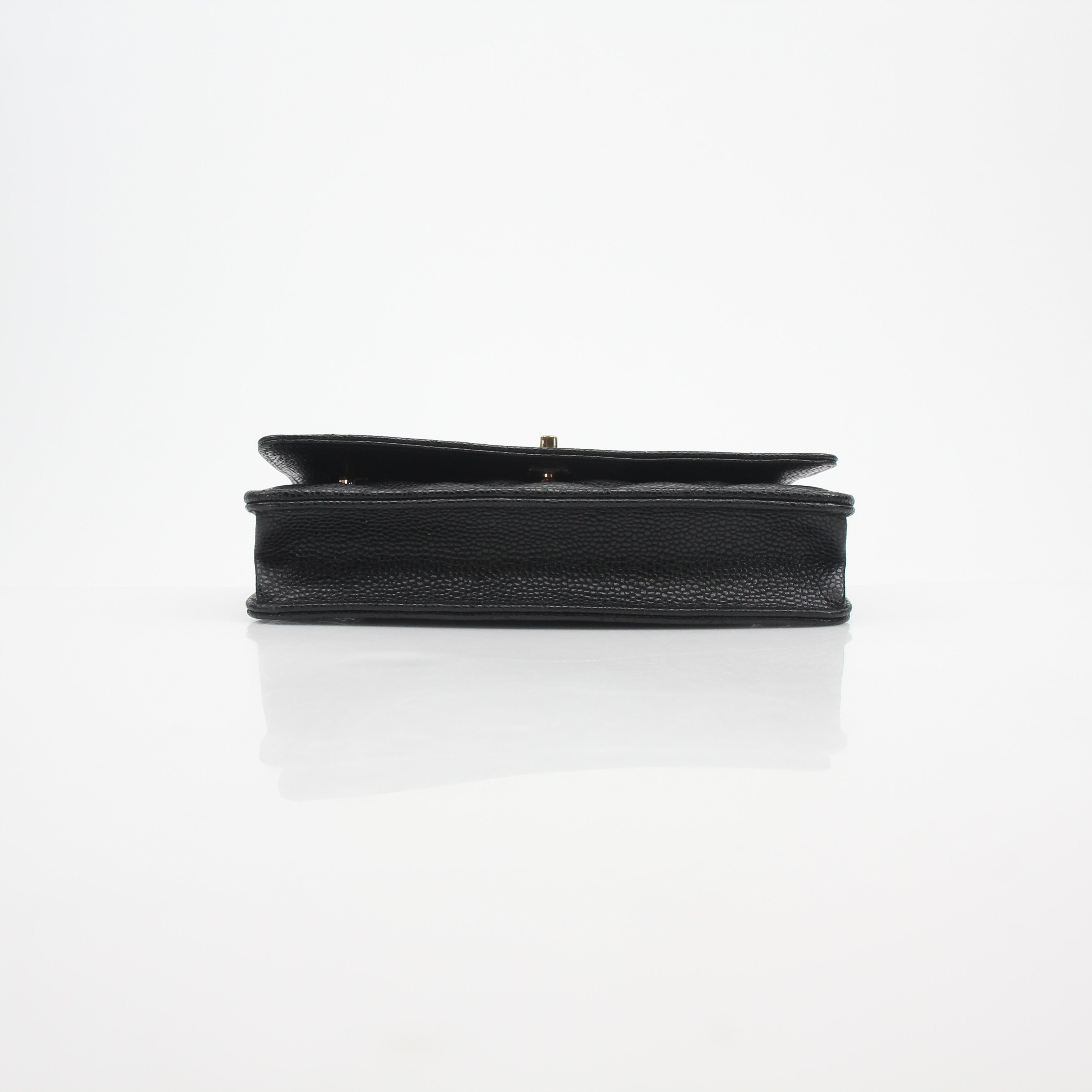 Chanel Caviar Quilted Wallet on Chain Crossbody Bag