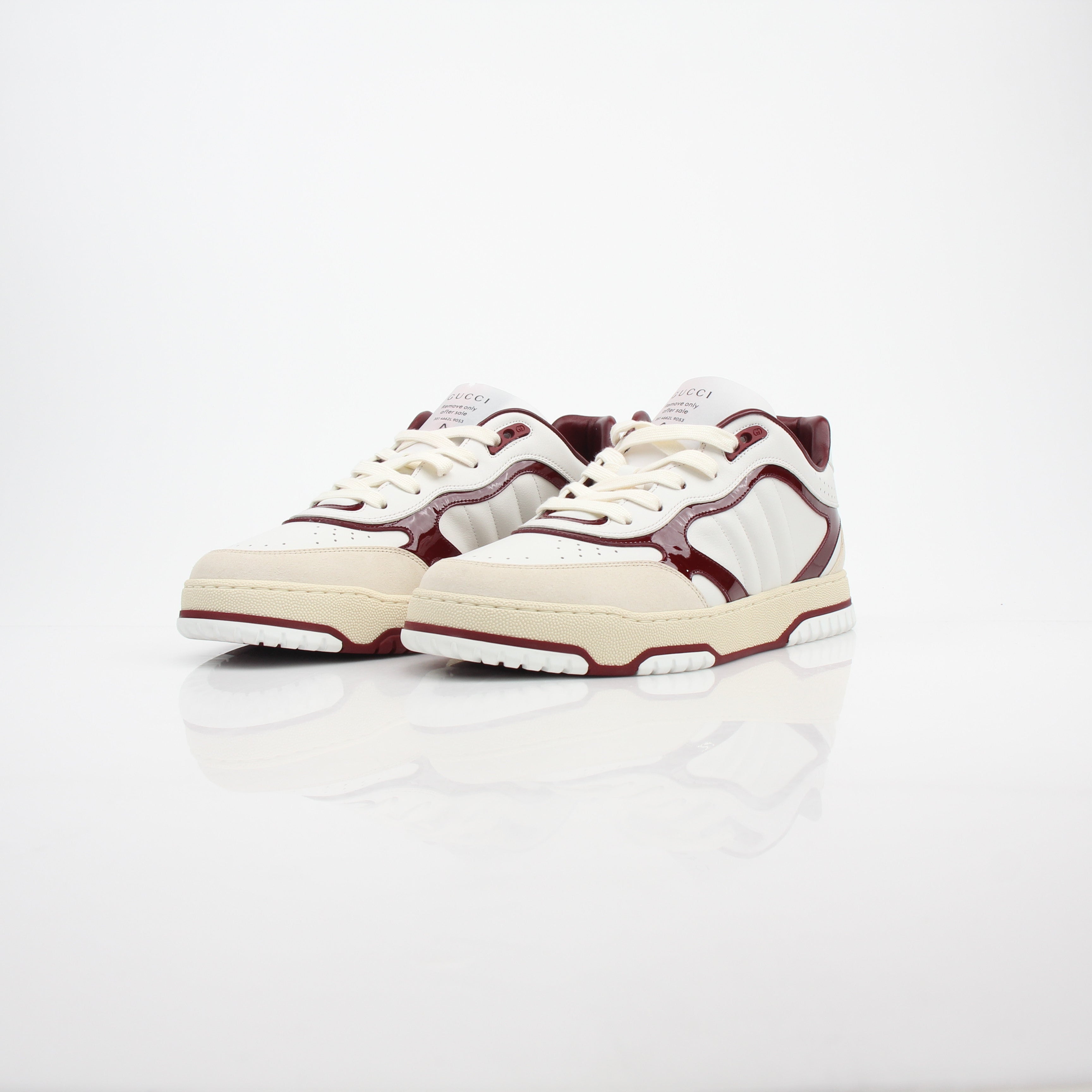 Gucci Men's Re-Web Low Top Leather Sneakers
