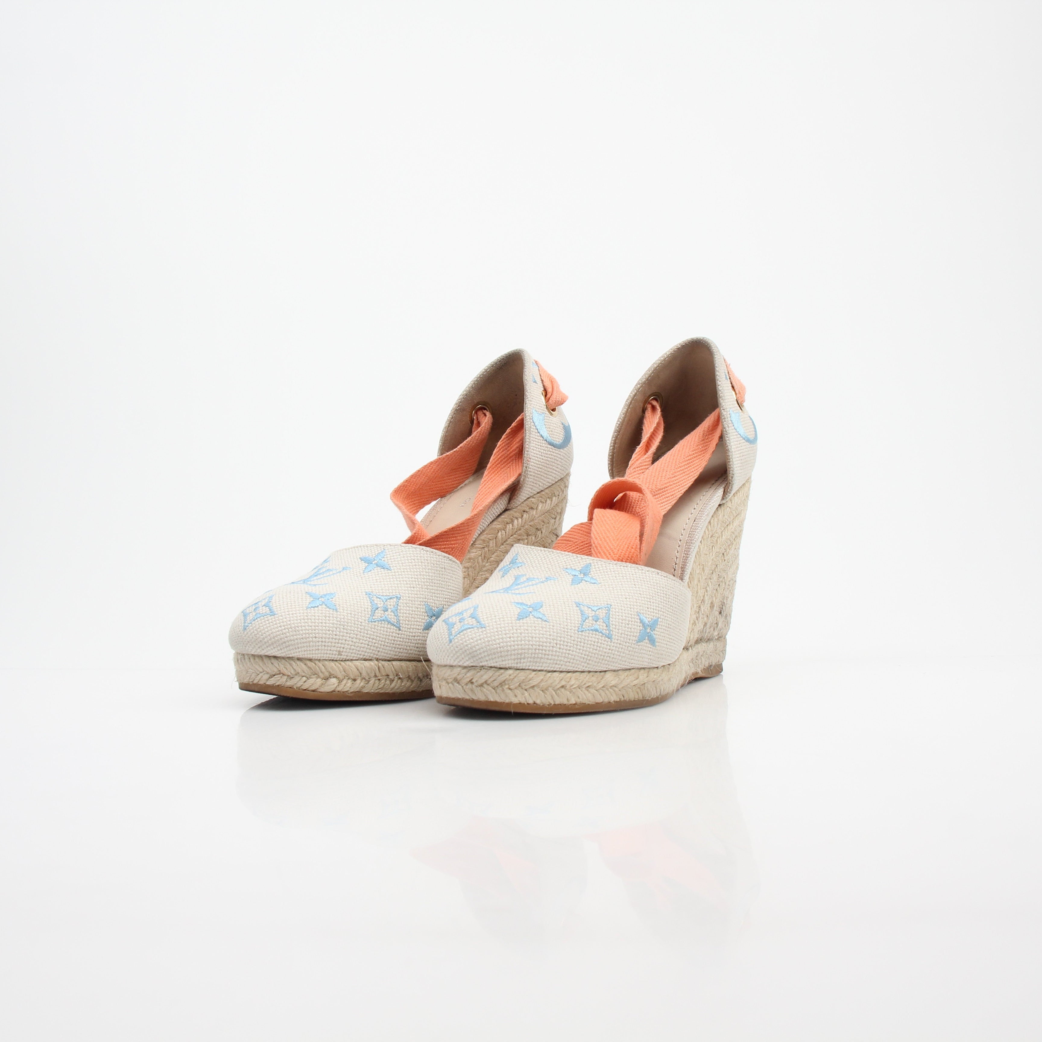 Louis Vuitton Women’s Monogram Starboard Wedge Espadrilles