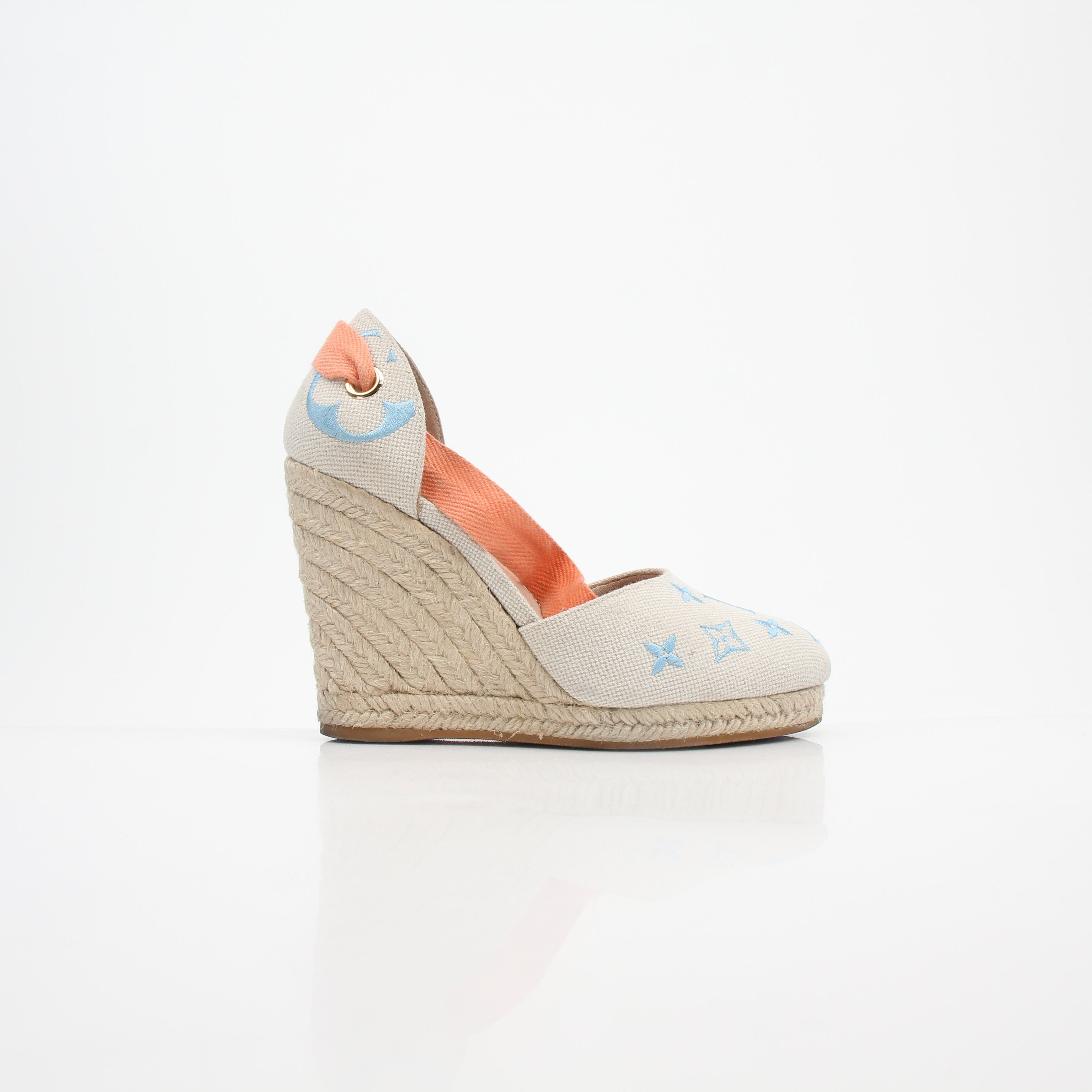 Louis Vuitton Women’s Monogram Starboard Wedge Espadrilles