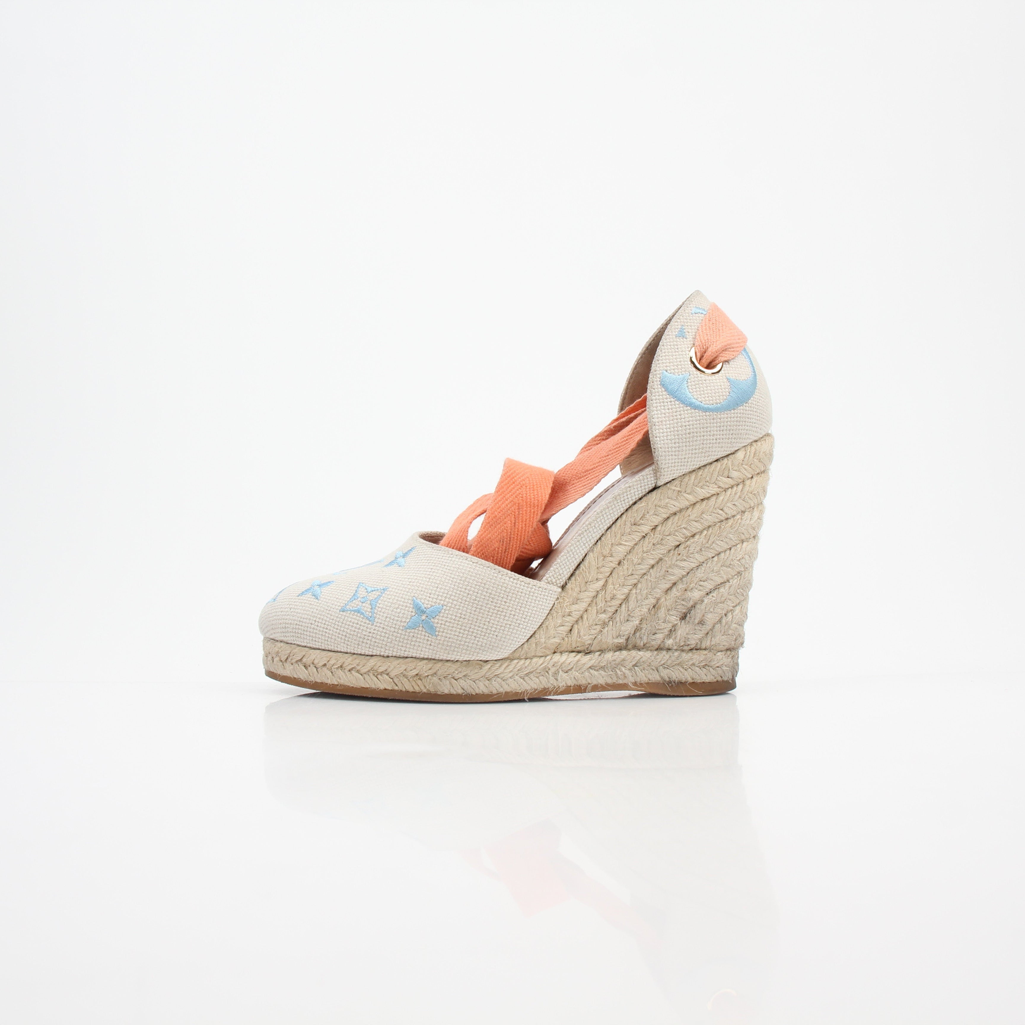 Louis Vuitton Women’s Monogram Starboard Wedge Espadrilles