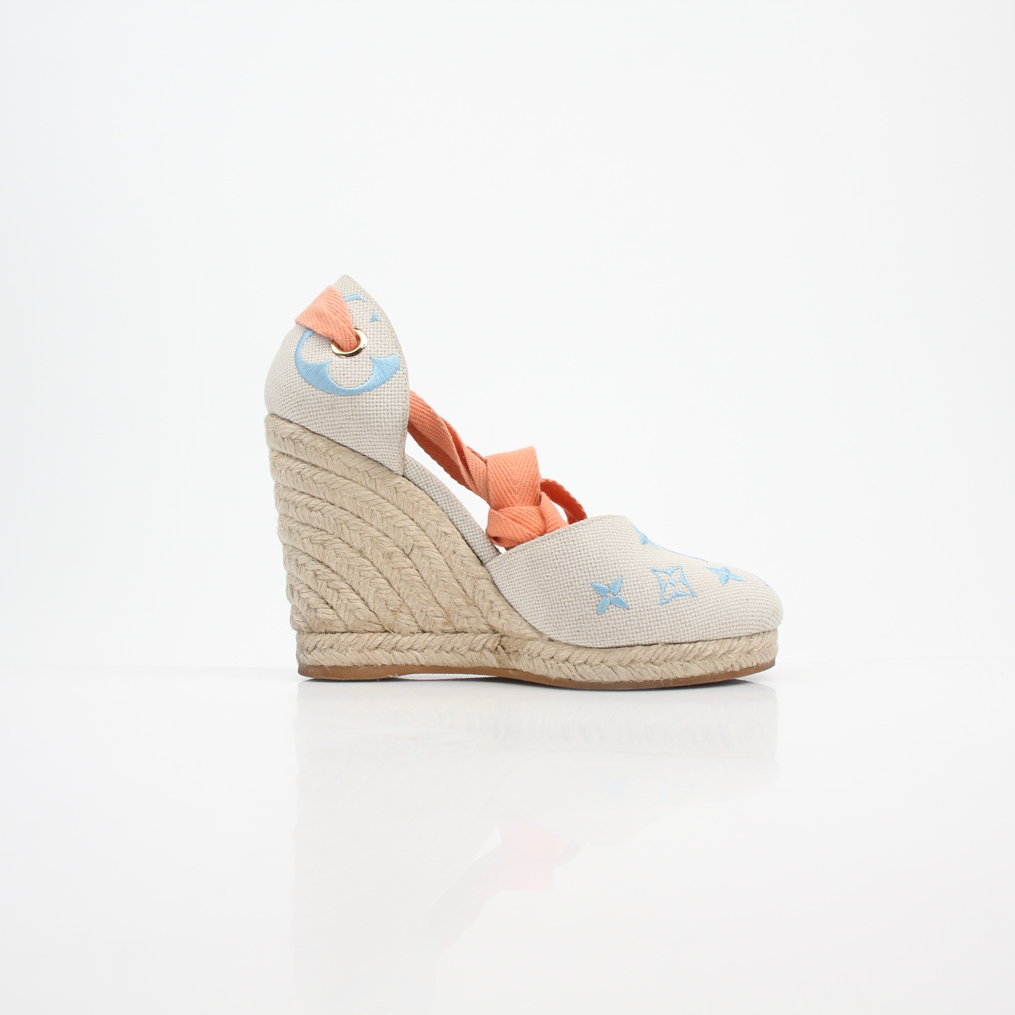 Louis Vuitton Women’s Monogram Starboard Wedge Espadrilles