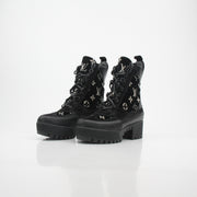 Louis Vuitton Women’s Monogram Velvet Laureate Platform Desert Boots