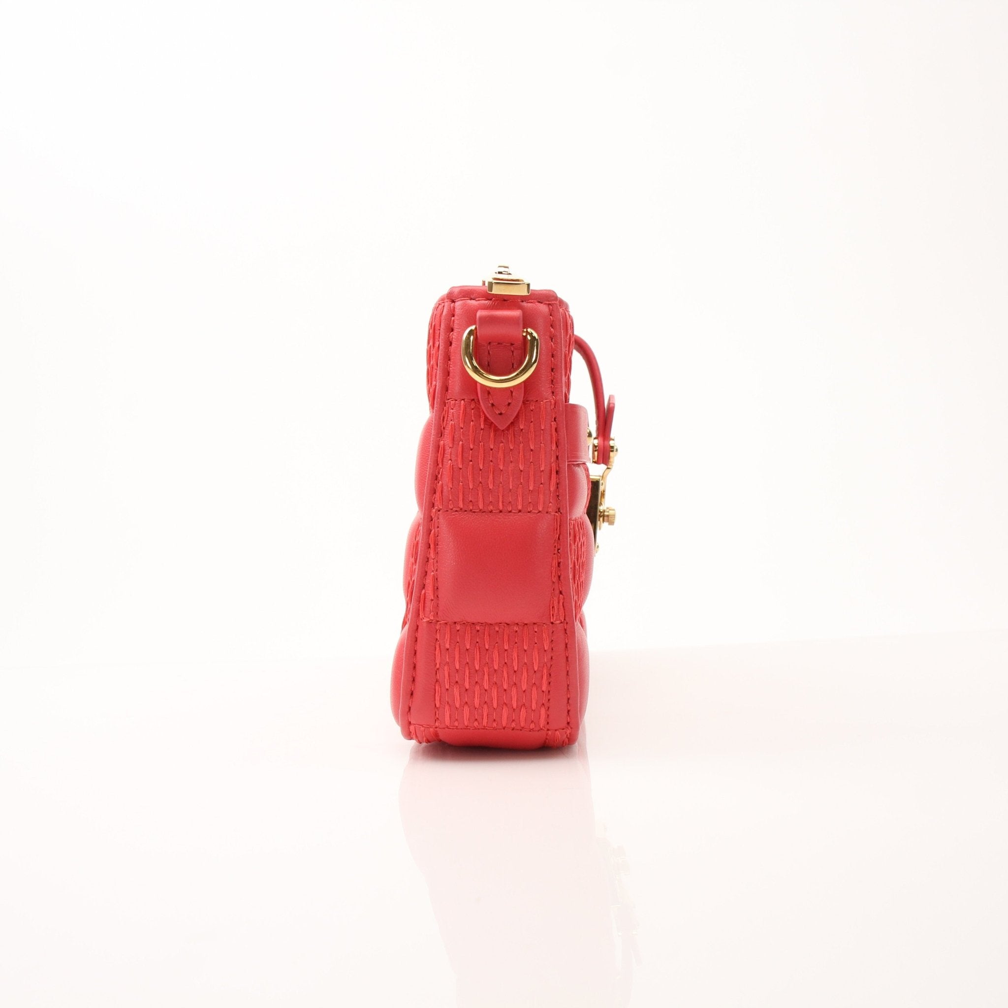 Louis Vuitton Pochette Troca PM handbag by Gold & Beyond, showing the elegant black leather exterior and silver-tone hardware.