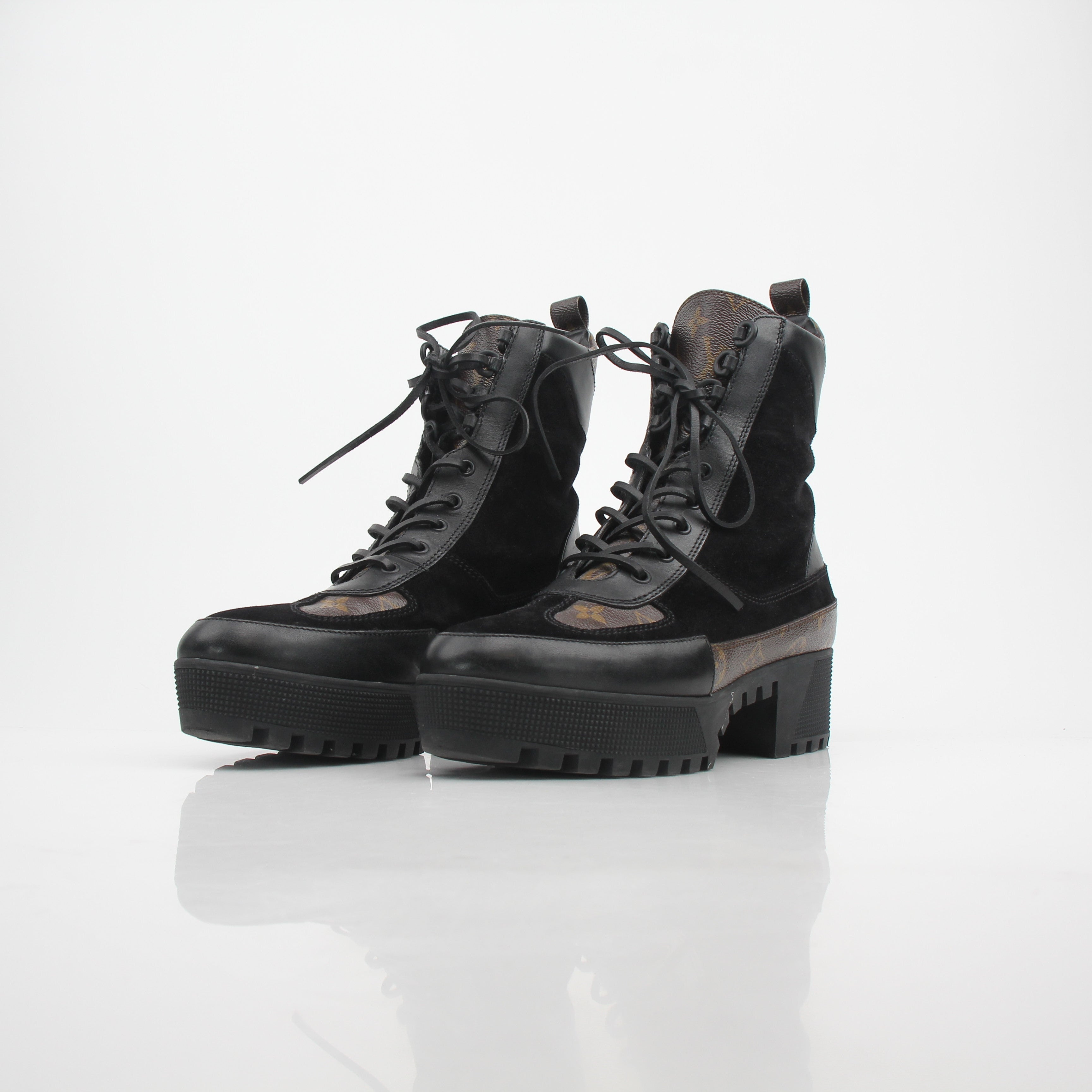 Louis Vuitton Women’s Monogram Laureate Platform Desert Boots