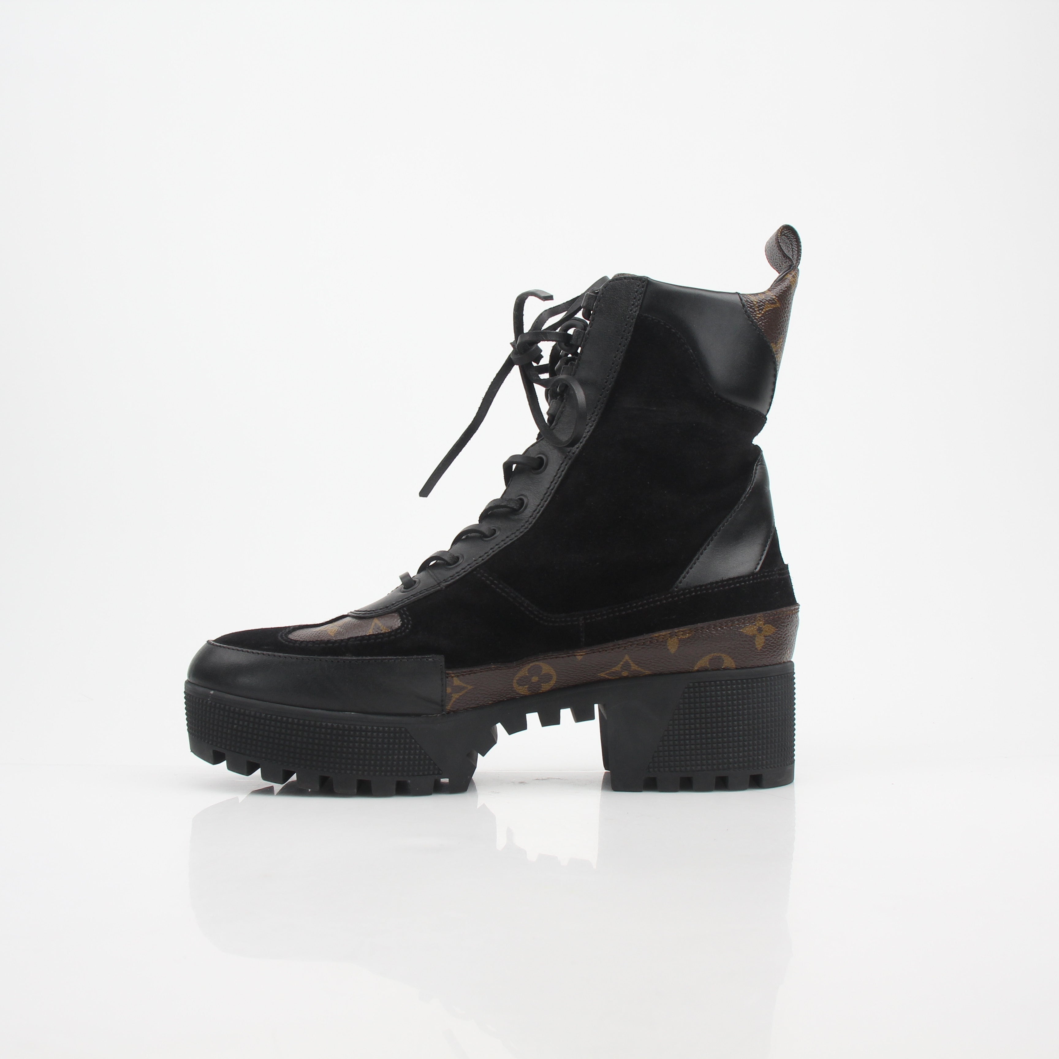 Louis Vuitton Women’s Monogram Laureate Platform Desert Boots