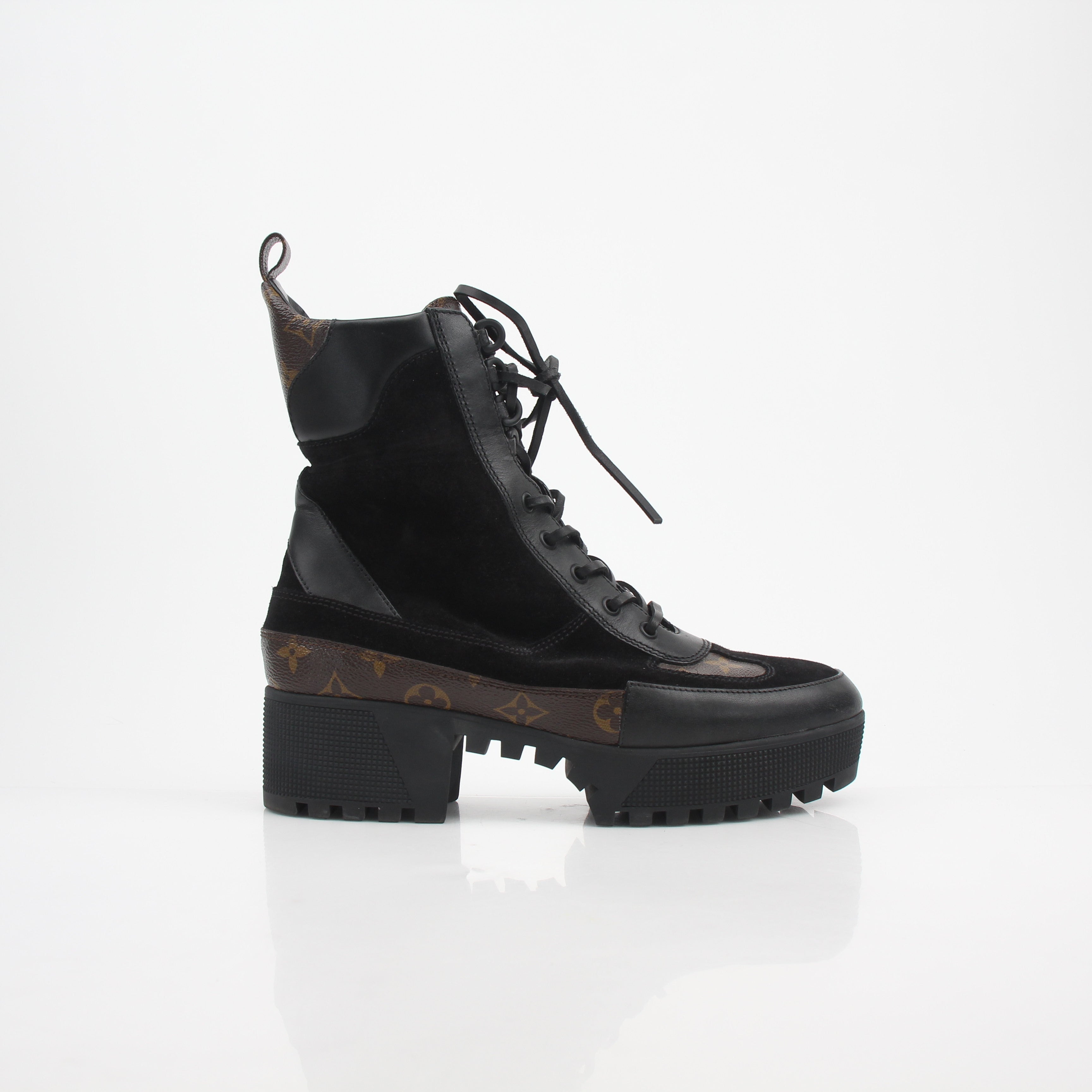 Louis Vuitton Women’s Monogram Laureate Platform Desert Boots
