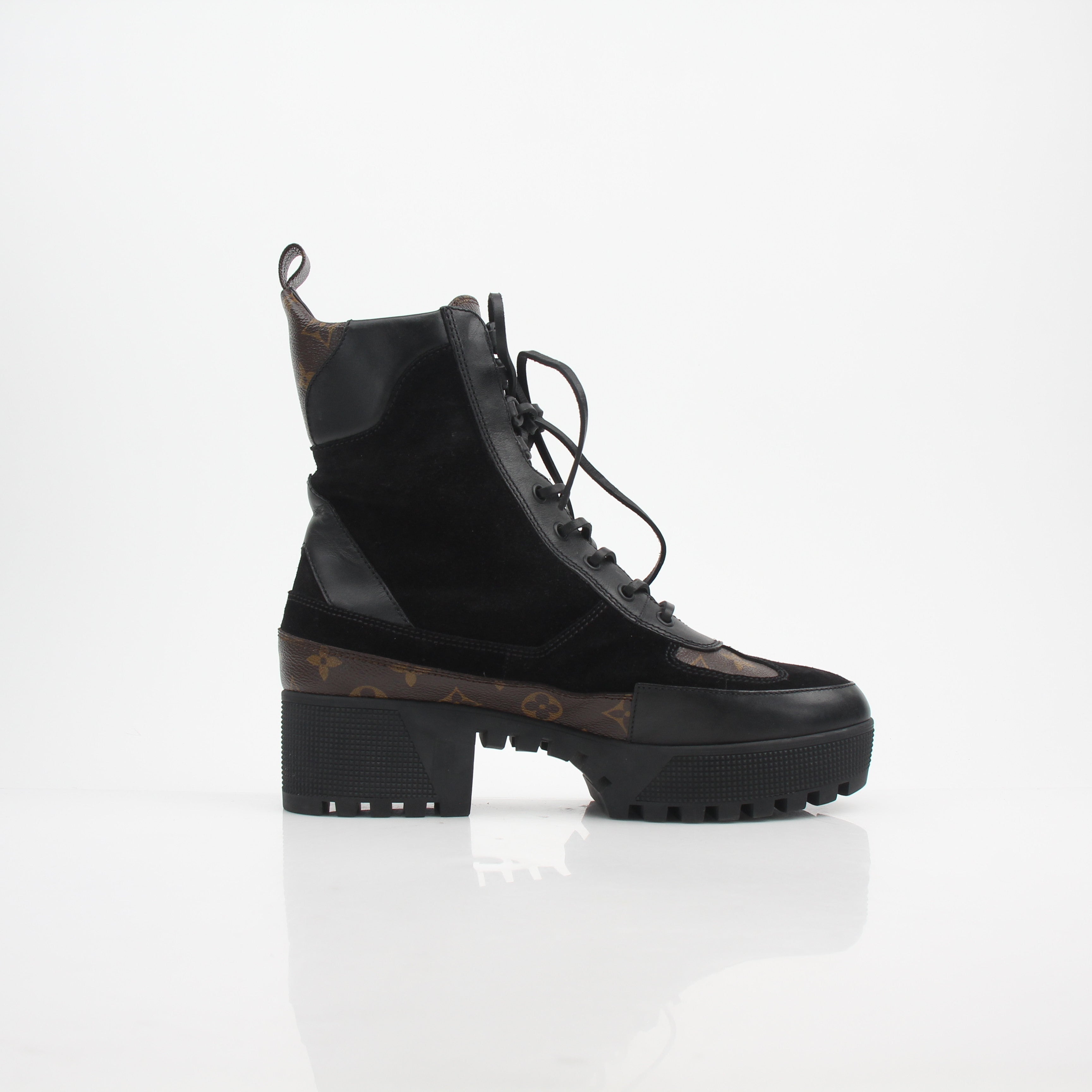 Louis Vuitton Women’s Monogram Laureate Platform Desert Boots