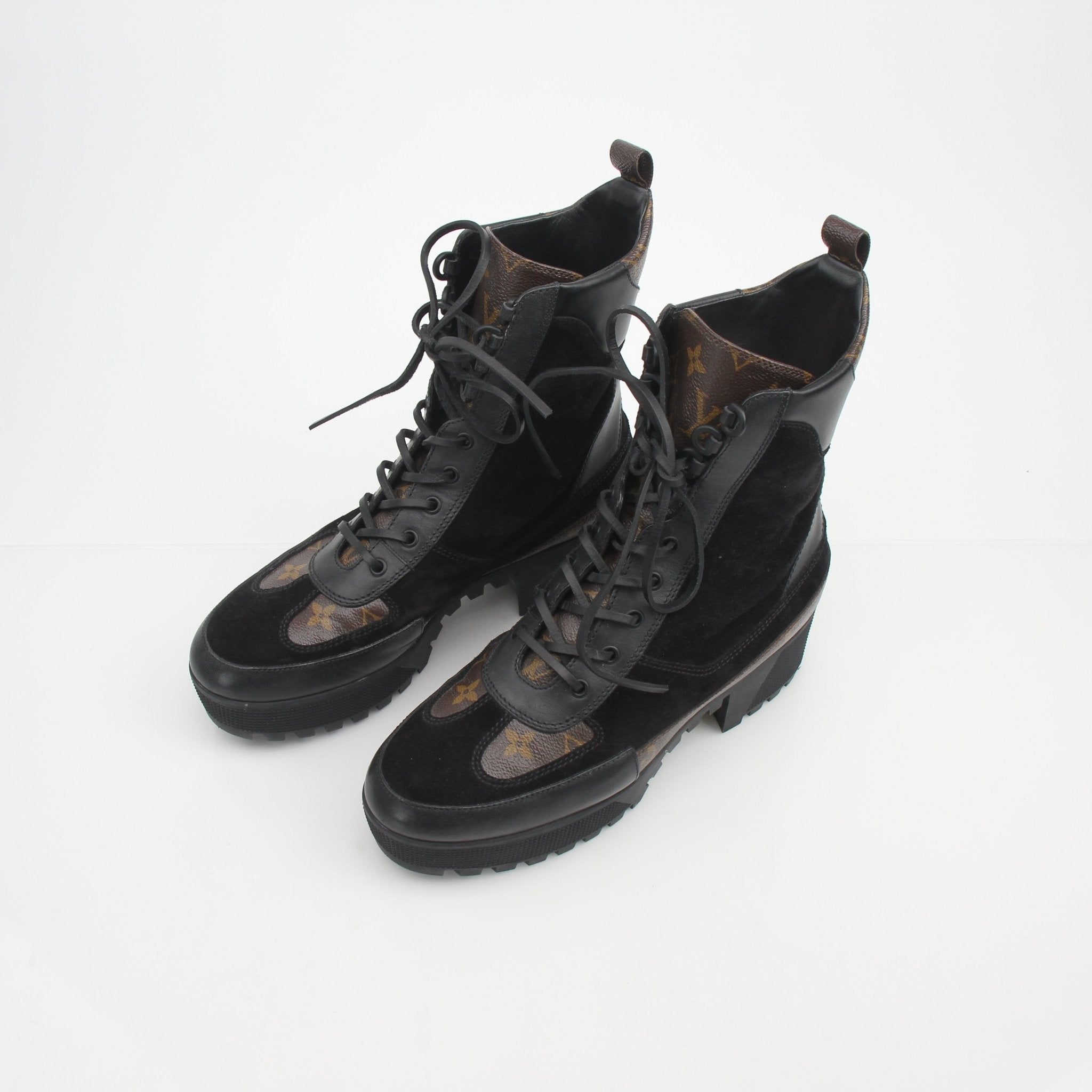 Louis Vuitton Women’s Monogram Laureate Platform Desert Boots