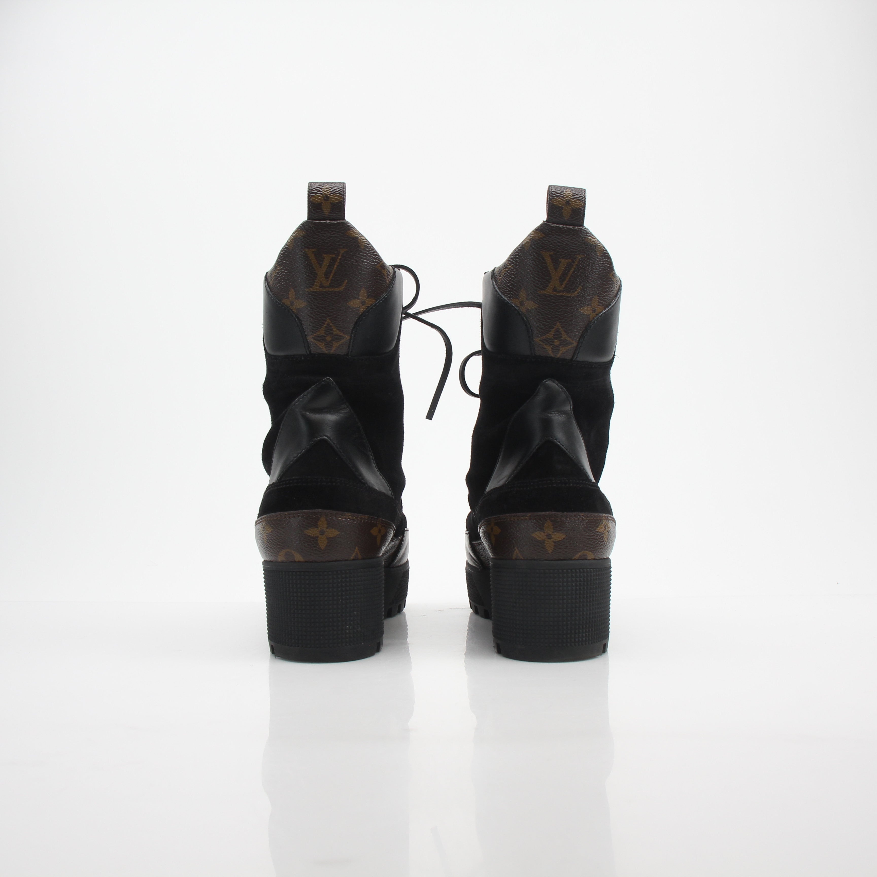 Louis Vuitton Women’s Monogram Laureate Platform Desert Boots