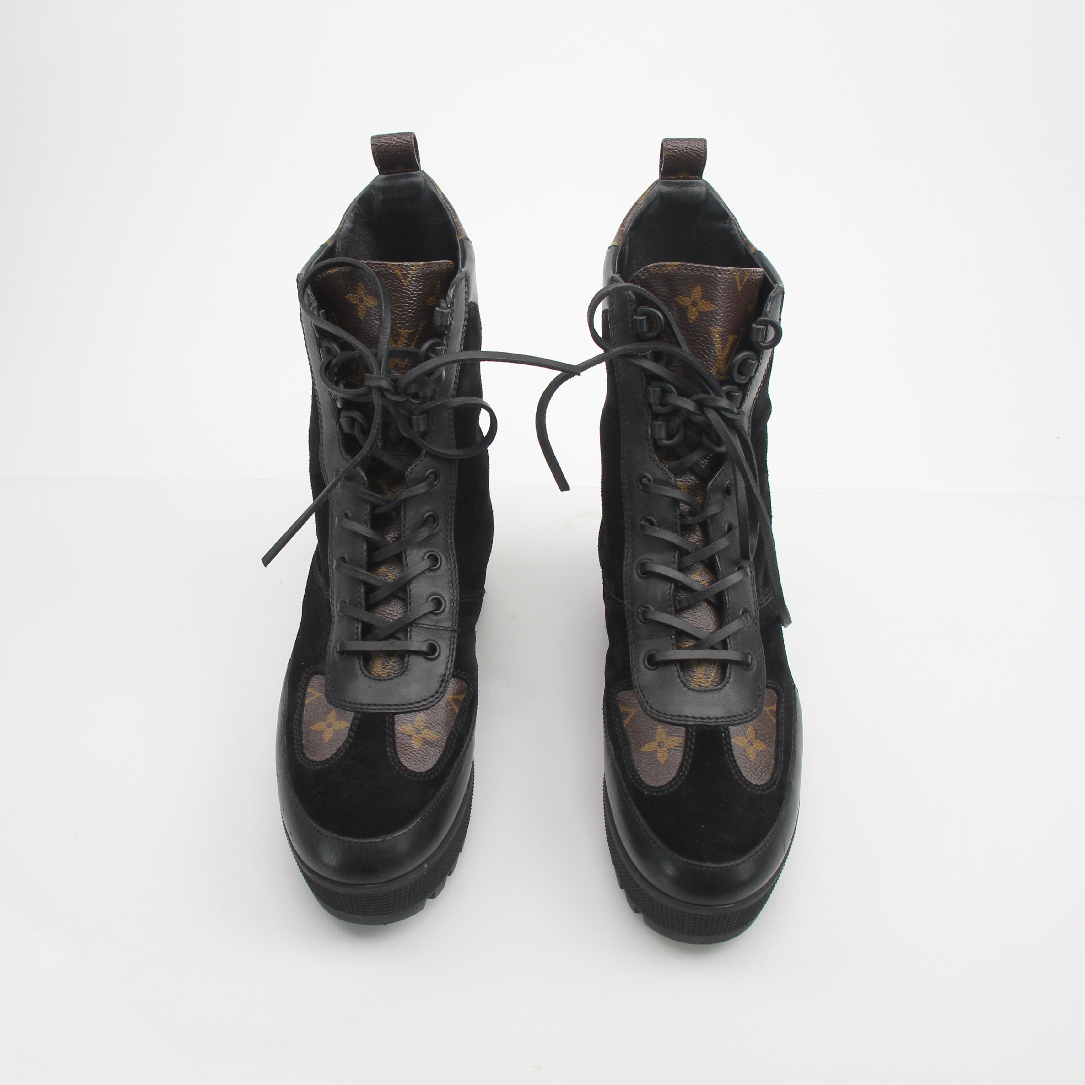 Louis Vuitton Women’s Monogram Laureate Platform Desert Boots
