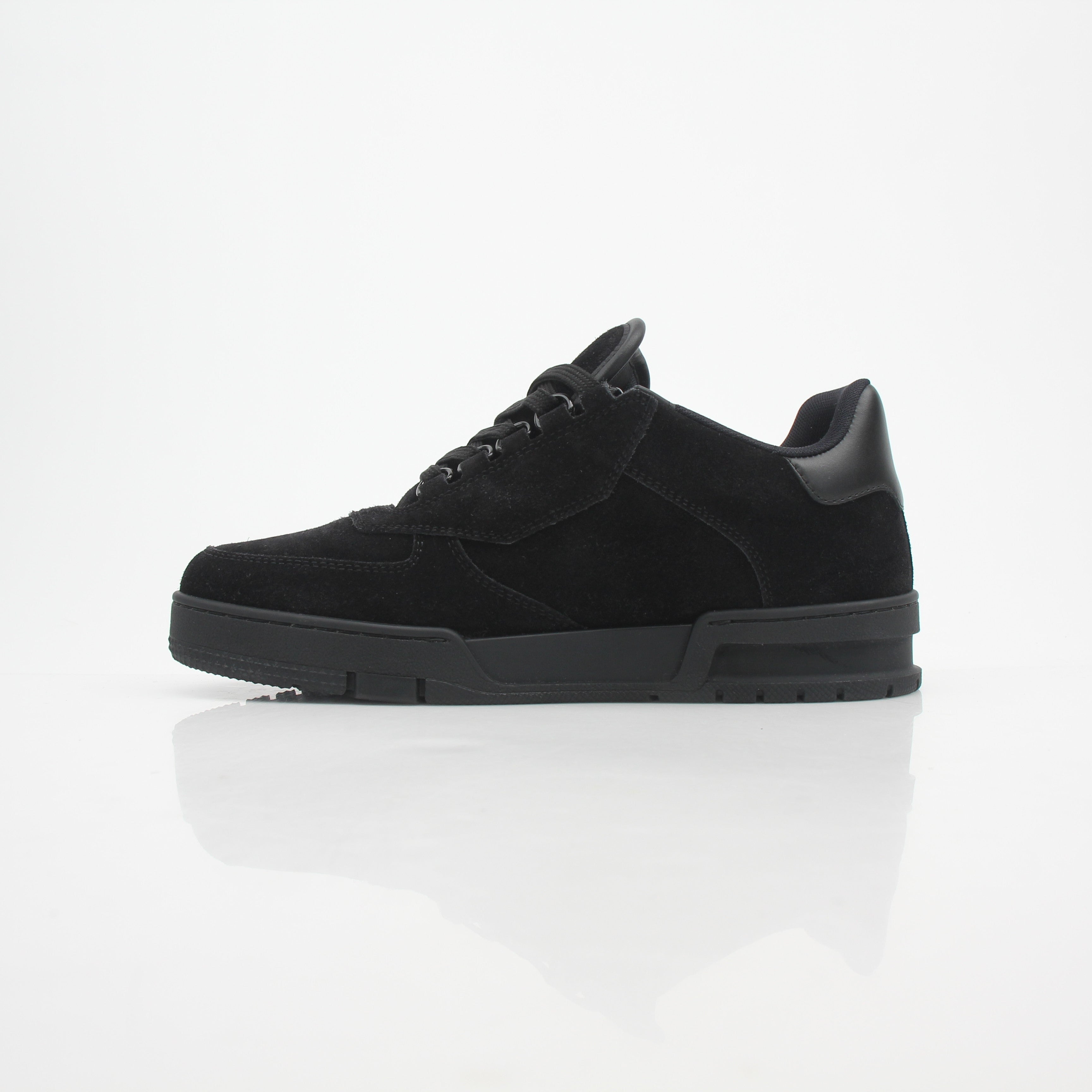 Louis Vuitton Men’s LV Trainer Black Suede Sneakers