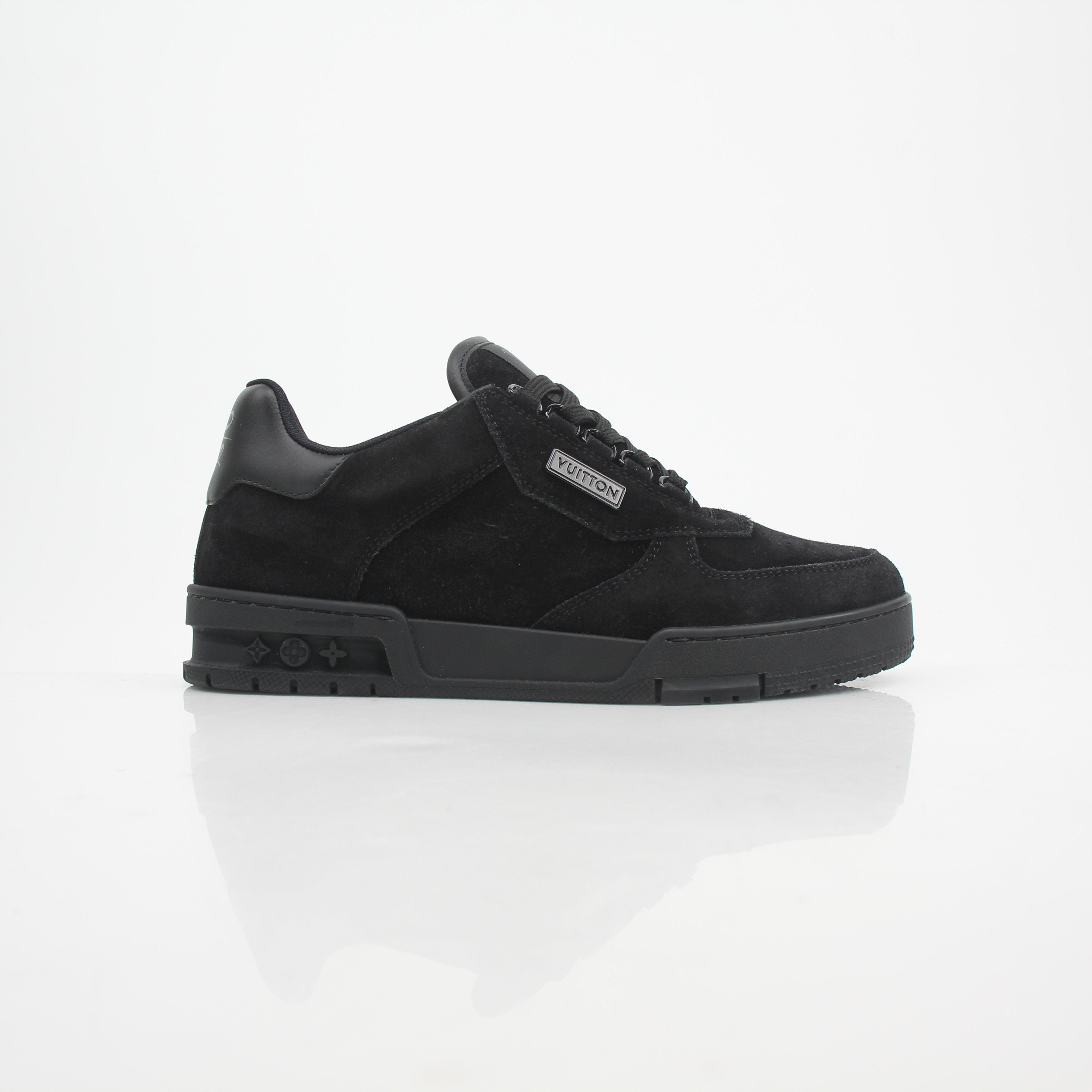 Louis Vuitton Men’s LV Trainer Black Suede Sneakers
