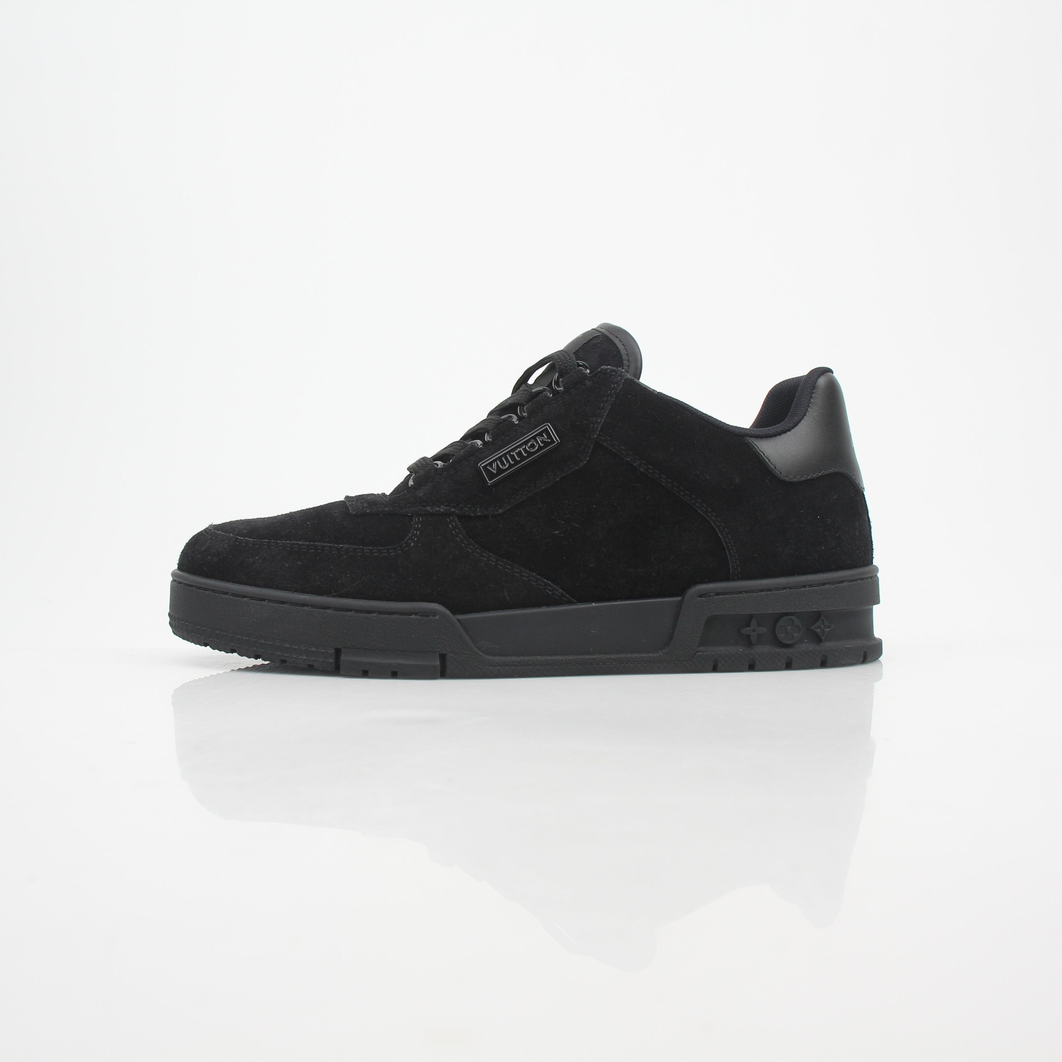 Louis Vuitton Men’s LV Trainer Black Suede Sneakers
