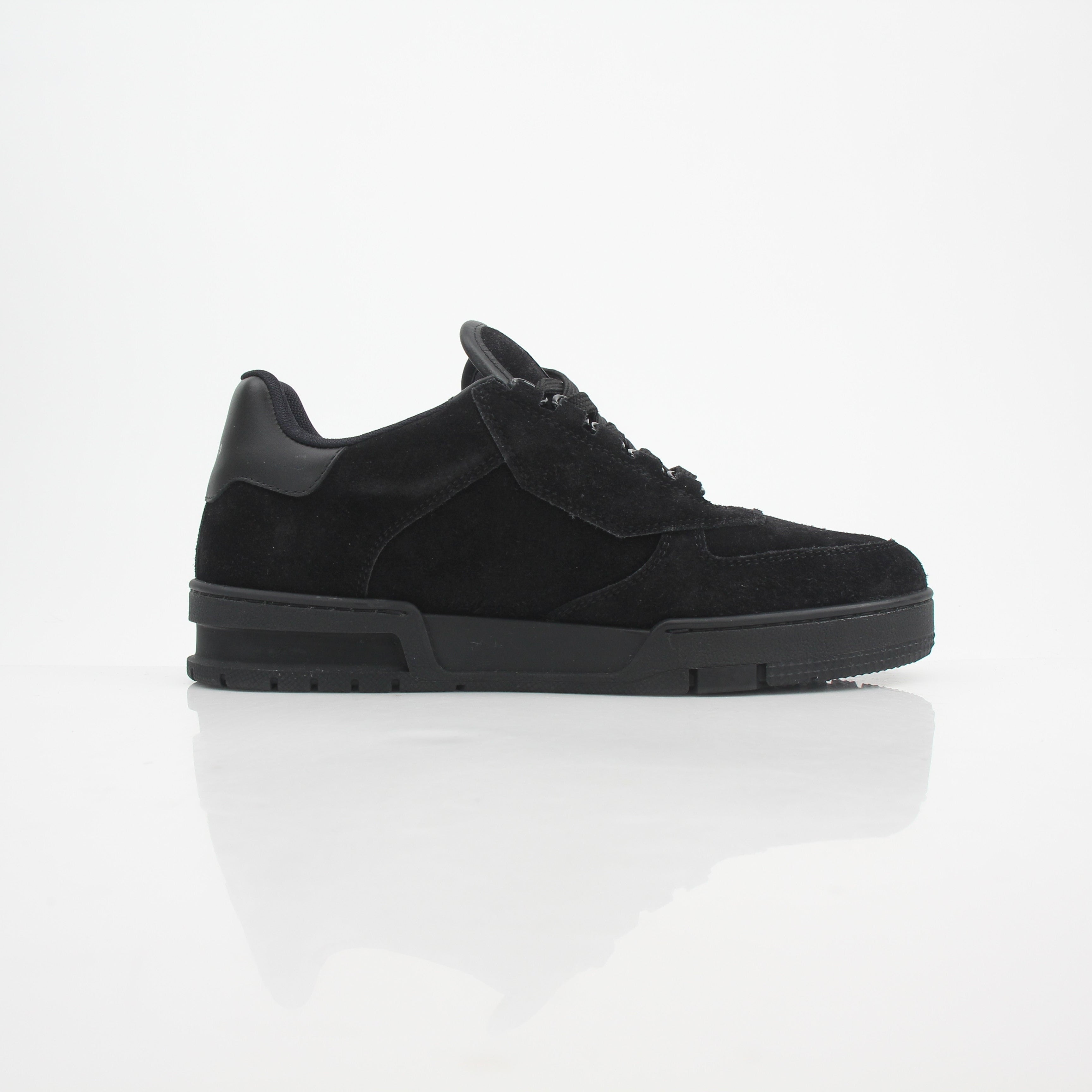 Louis Vuitton Men’s LV Trainer Black Suede Sneakers