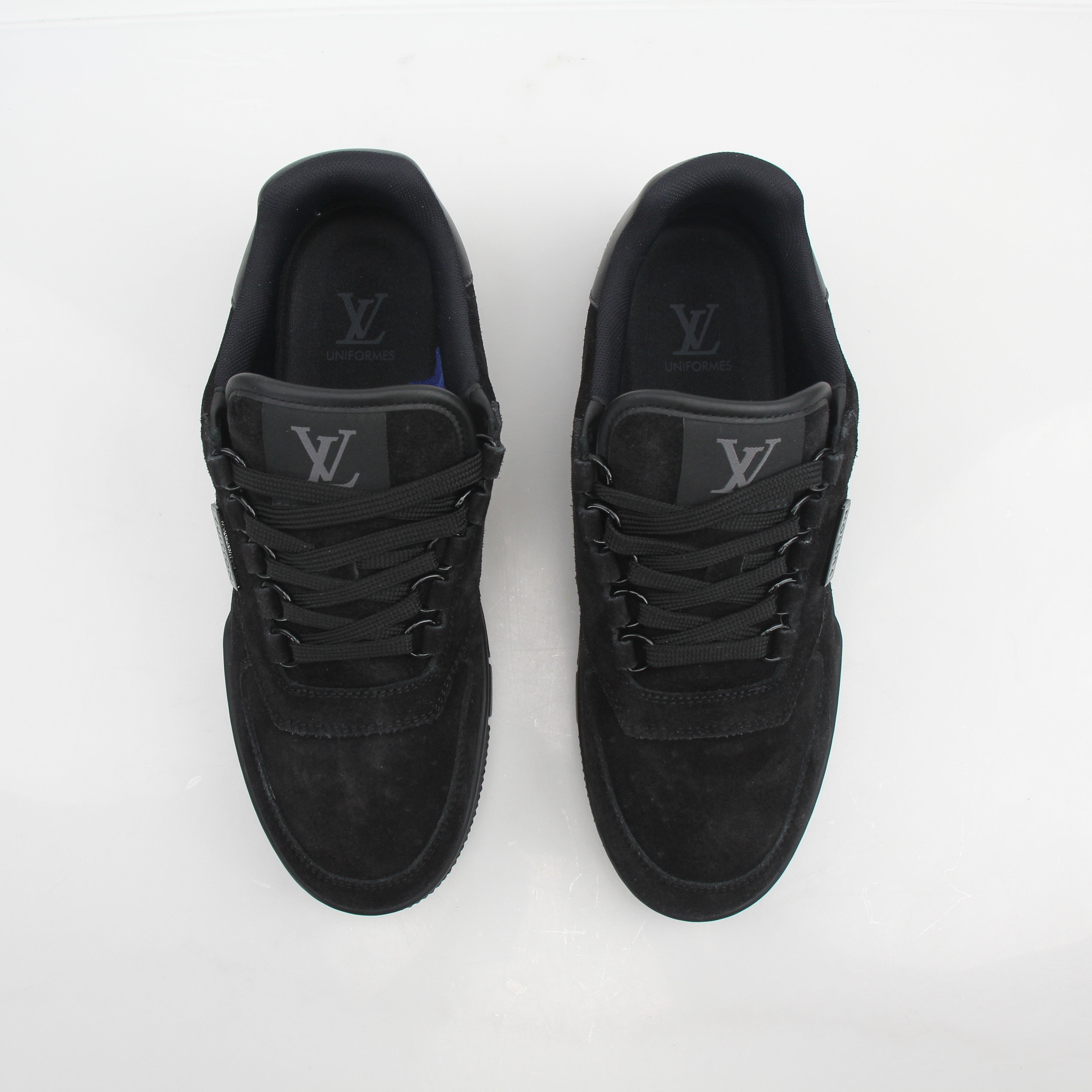 Louis Vuitton Men’s LV Trainer Black Suede Sneakers