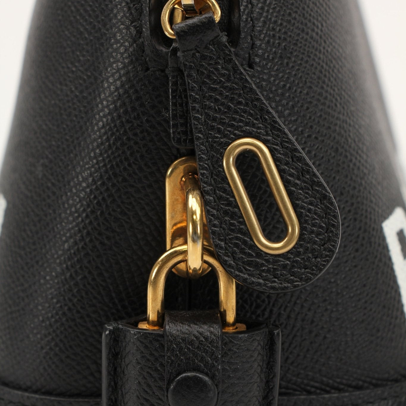Gold & Beyond Balenciaga Ville top handle handbag with structured design and leather finish, shown in black.