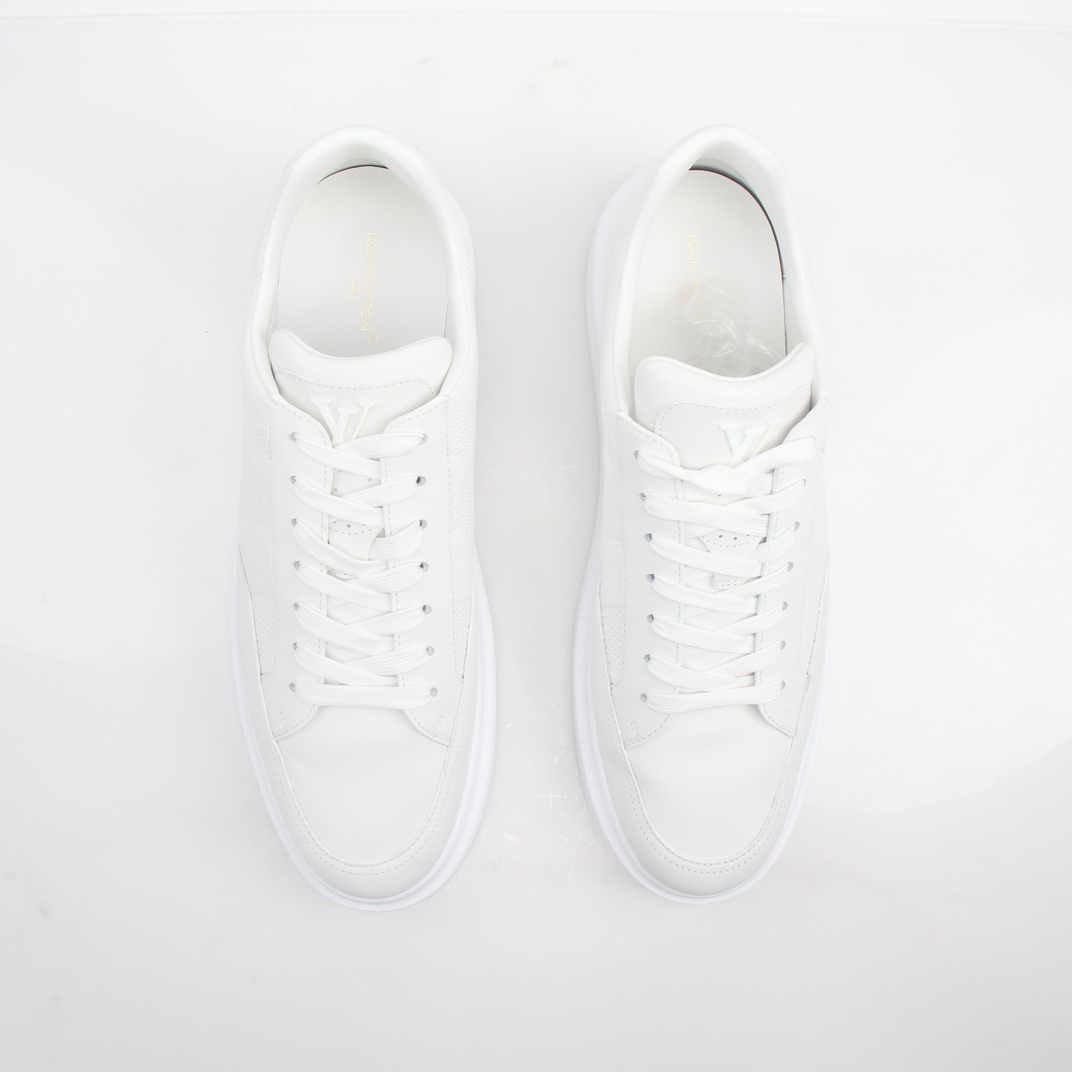 Louis Vuitton Men’s Beverly Hills Damier Leather Sneakers