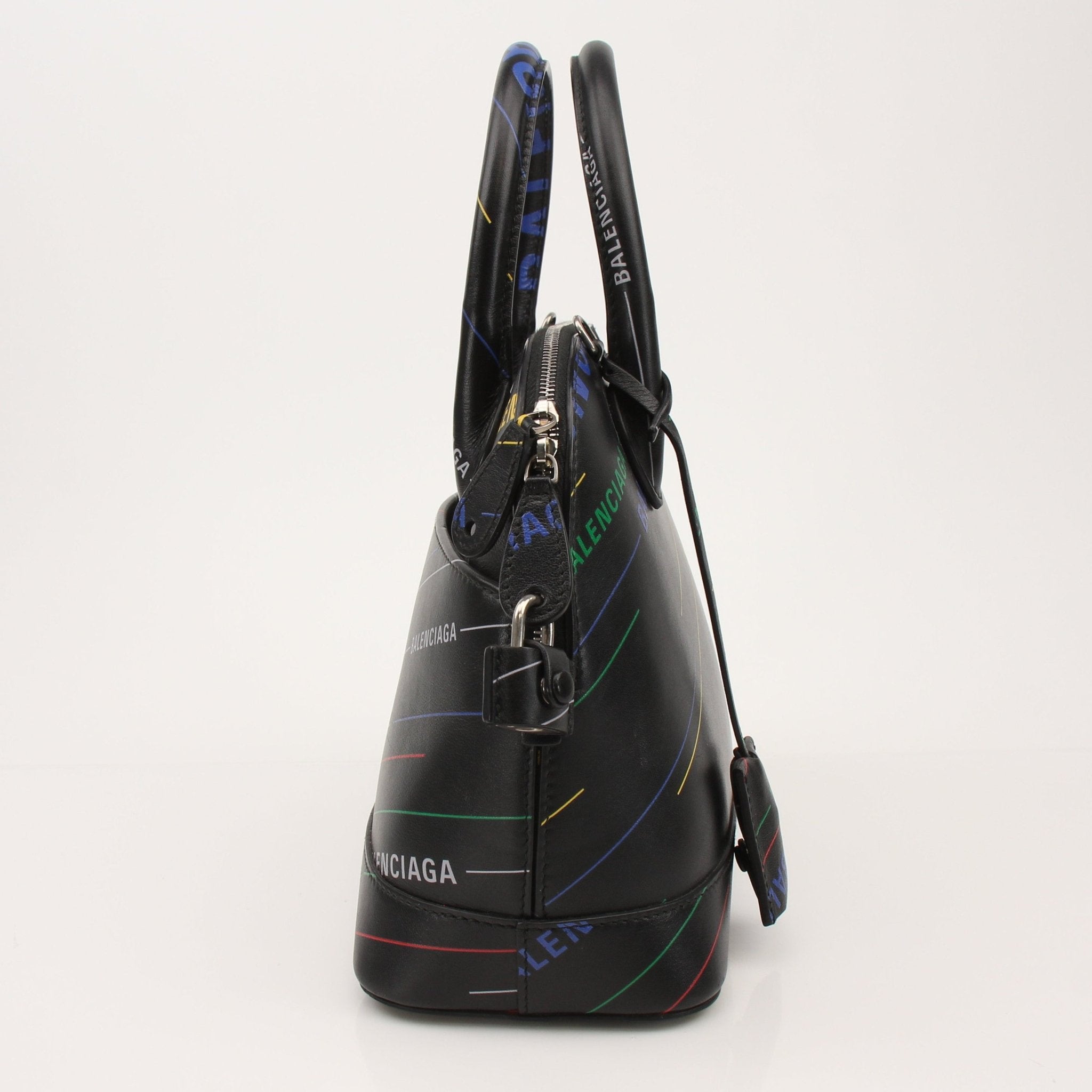 Gold & Beyond Balenciaga Ville Tote Bag, stylish black handbag with spacious interior and modern design, shown in the image.
