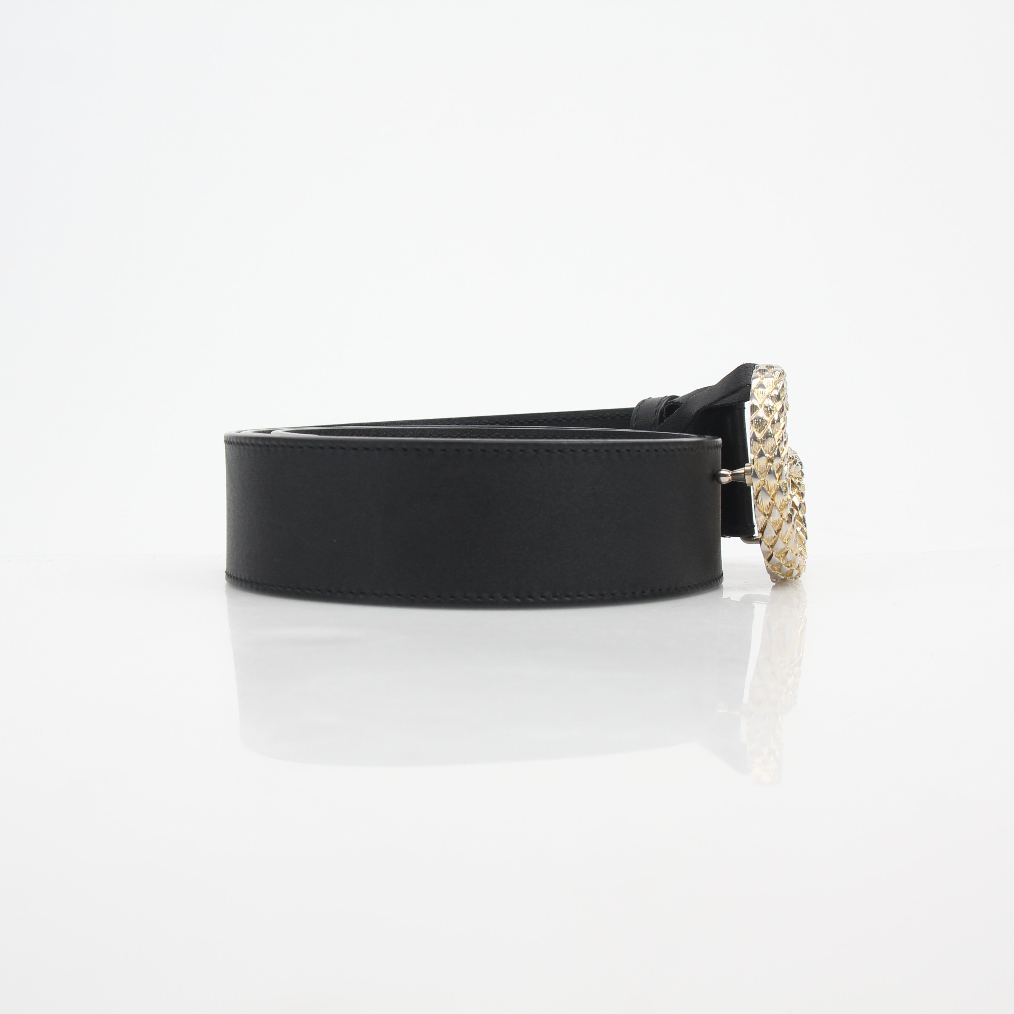 Gucci GG Marmont Scales Leather Belt Size 95/38