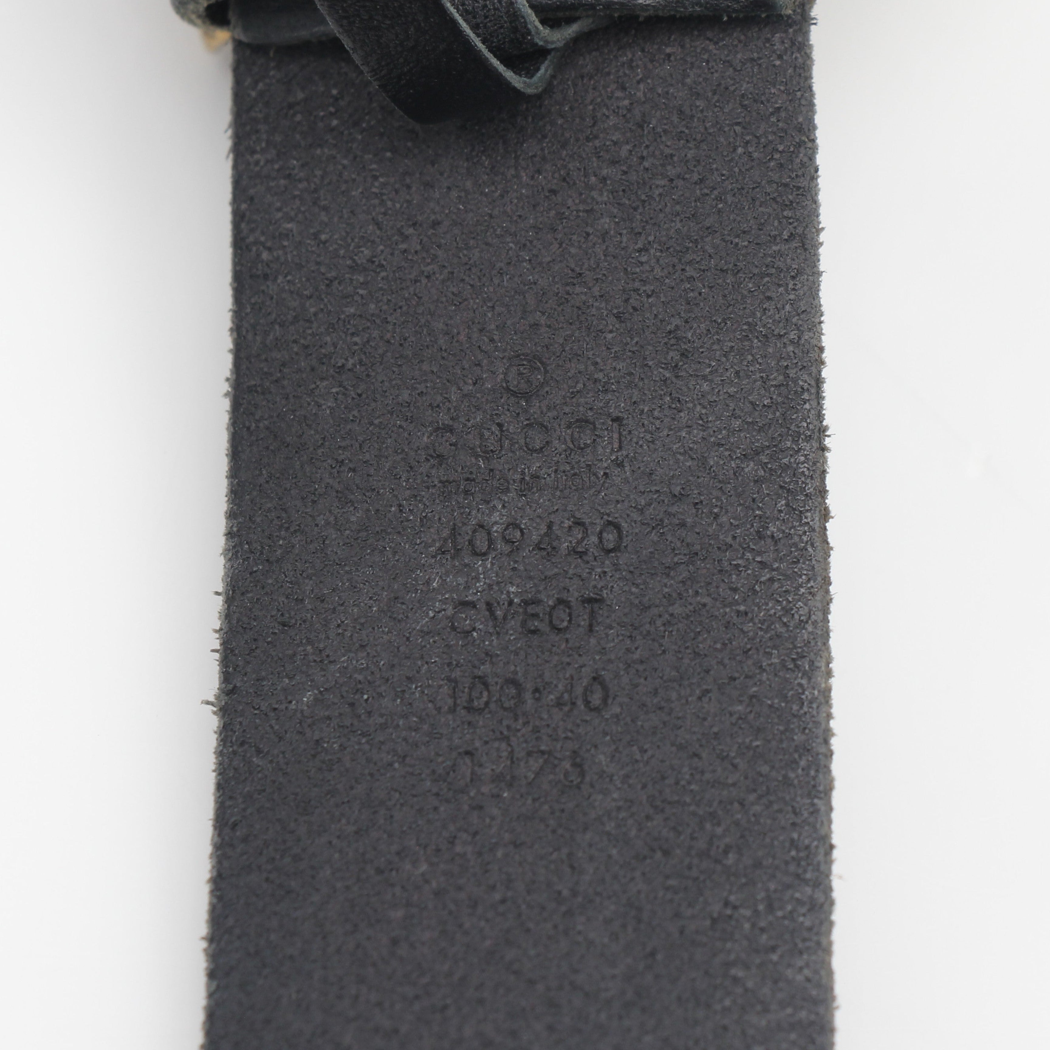Gucci Feline Head Leather Belt 100/40