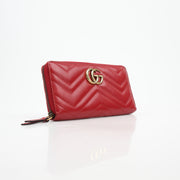 Gucci GG Marmont Matelassé Zip Around Wallet