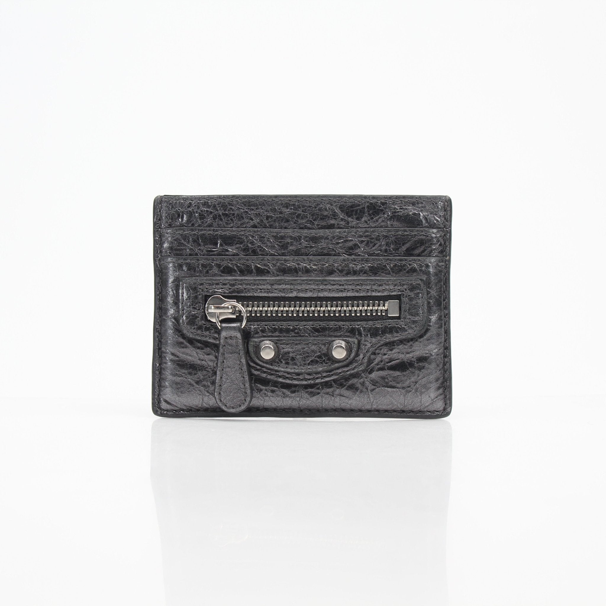 Balenciaga Le City Black Leather Card Holder