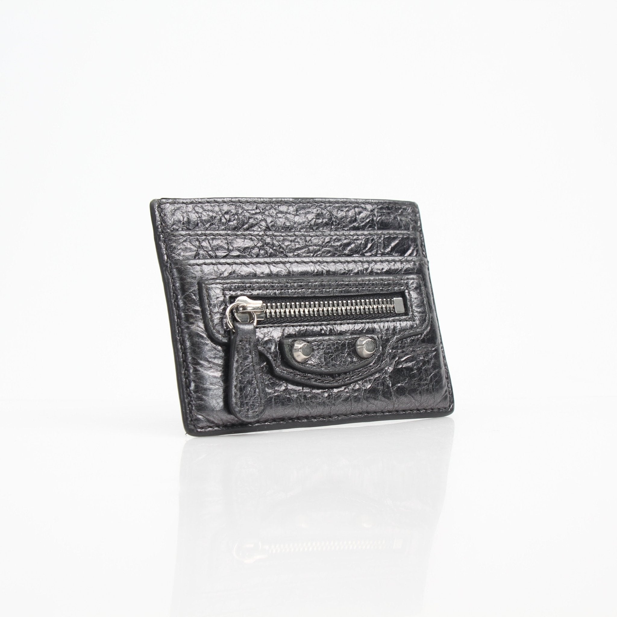 Balenciaga Le City Black Leather Card Holder