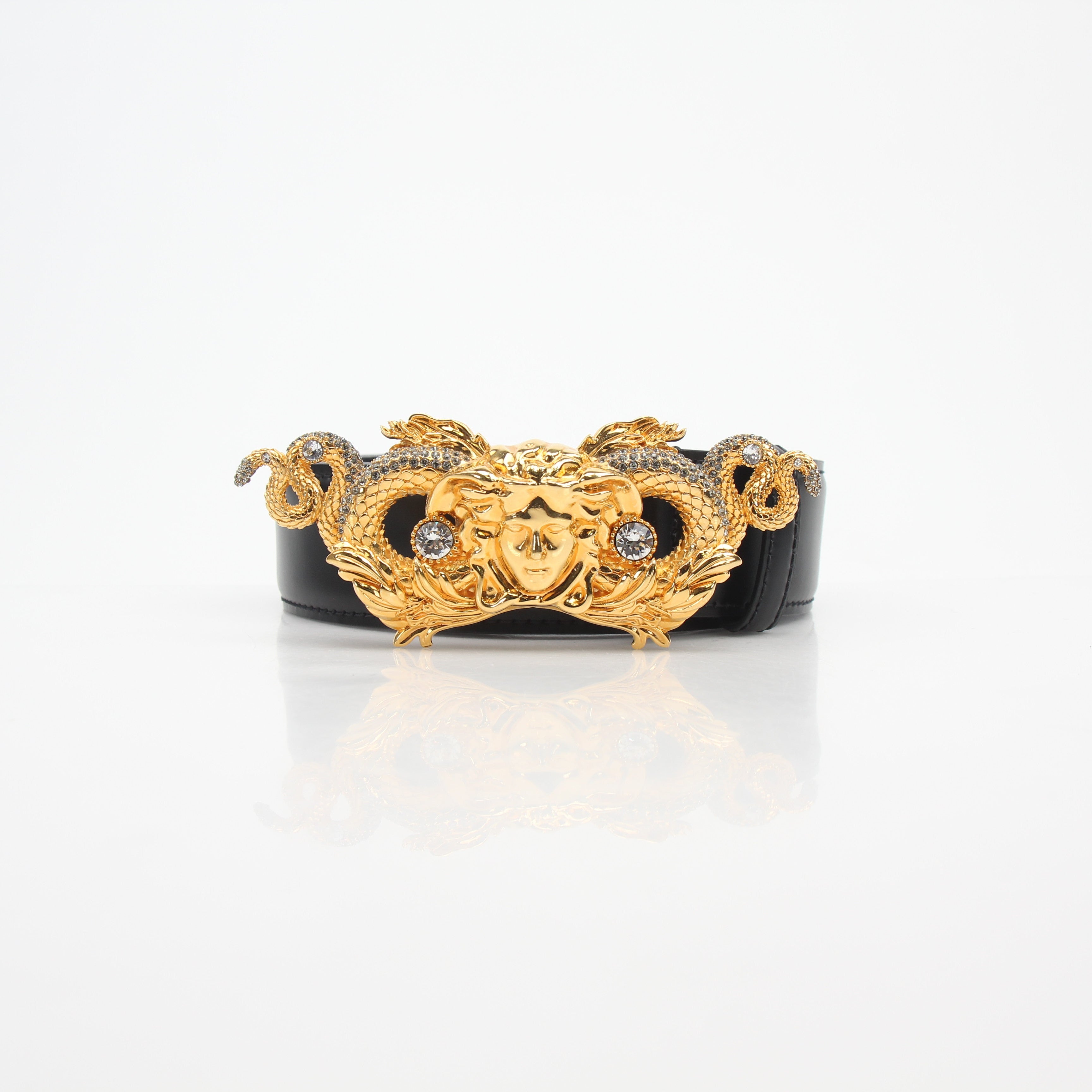 Versace Medusa Snake Leather Belt 110/44