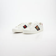 Gucci Ace King Snake Embroidered Leather Sneakers